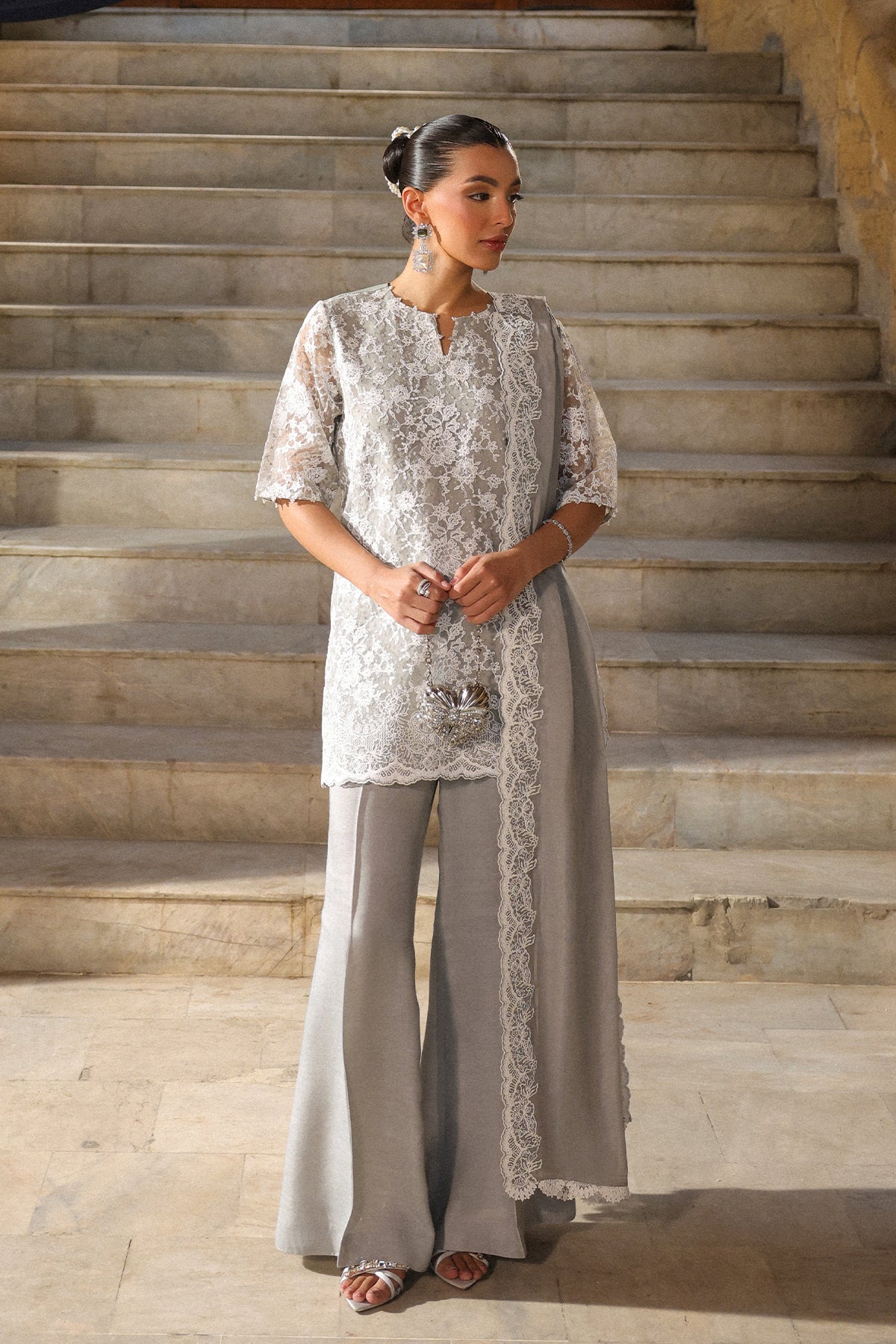 Sahar | Luxury Pret 25 | Moonlight Shimmer-6