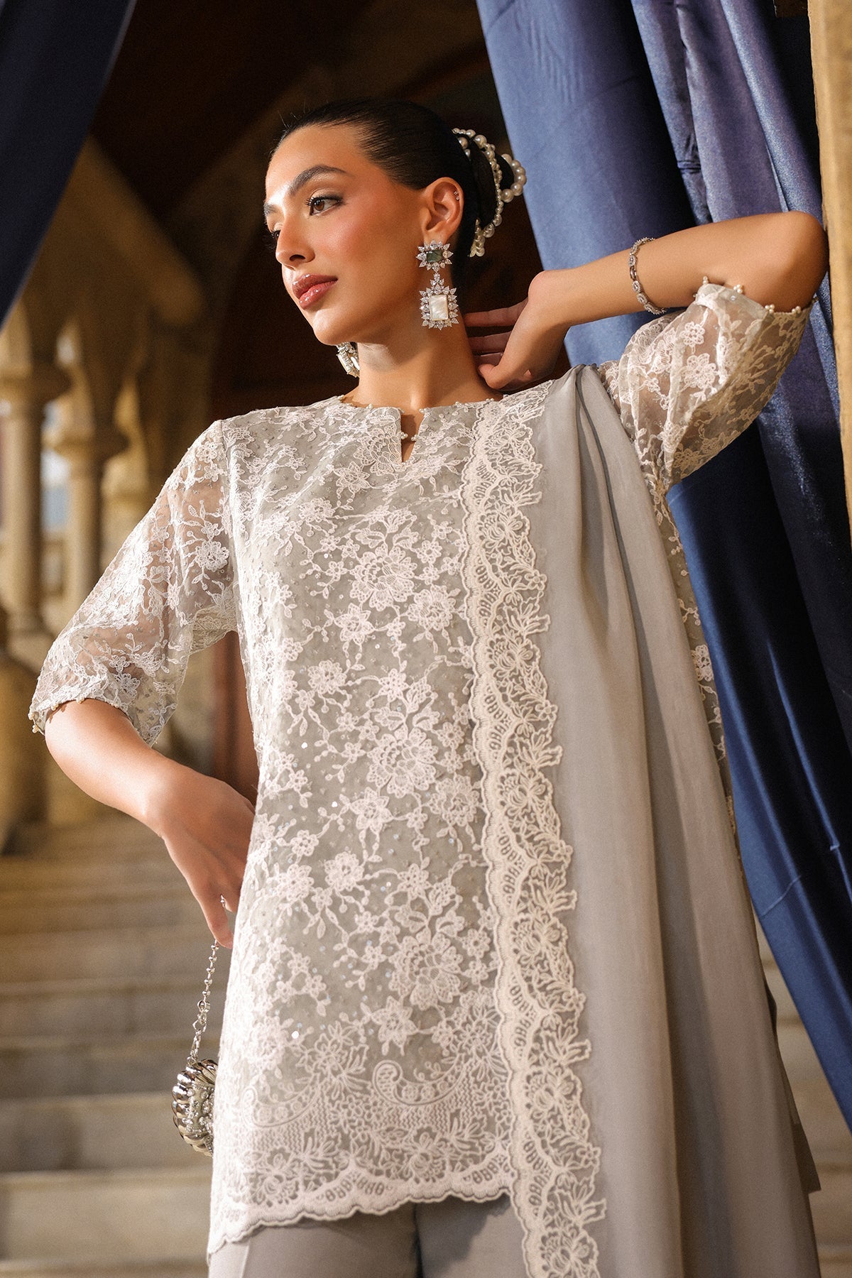 Sahar | Luxury Pret 25 | Moonlight Shimmer-2