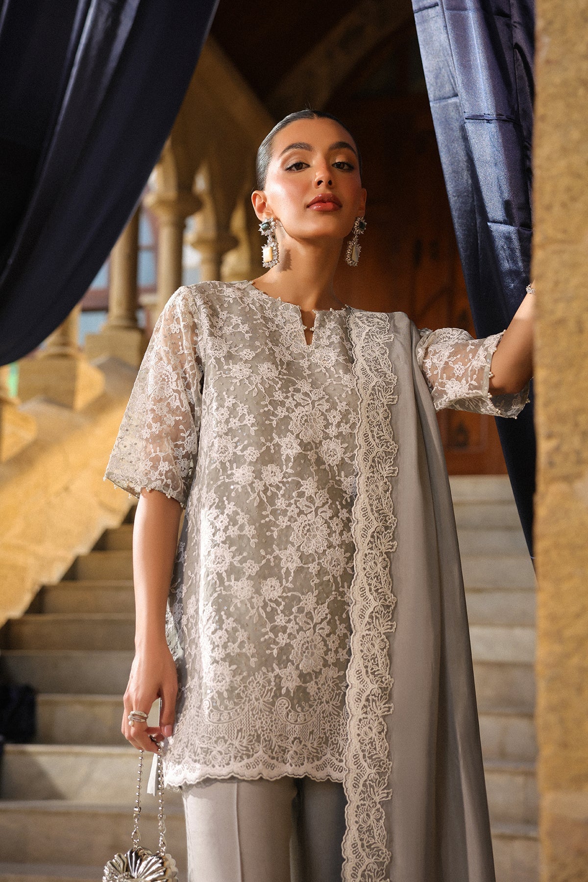Sahar | Luxury Pret 25 | Moonlight Shimmer-3