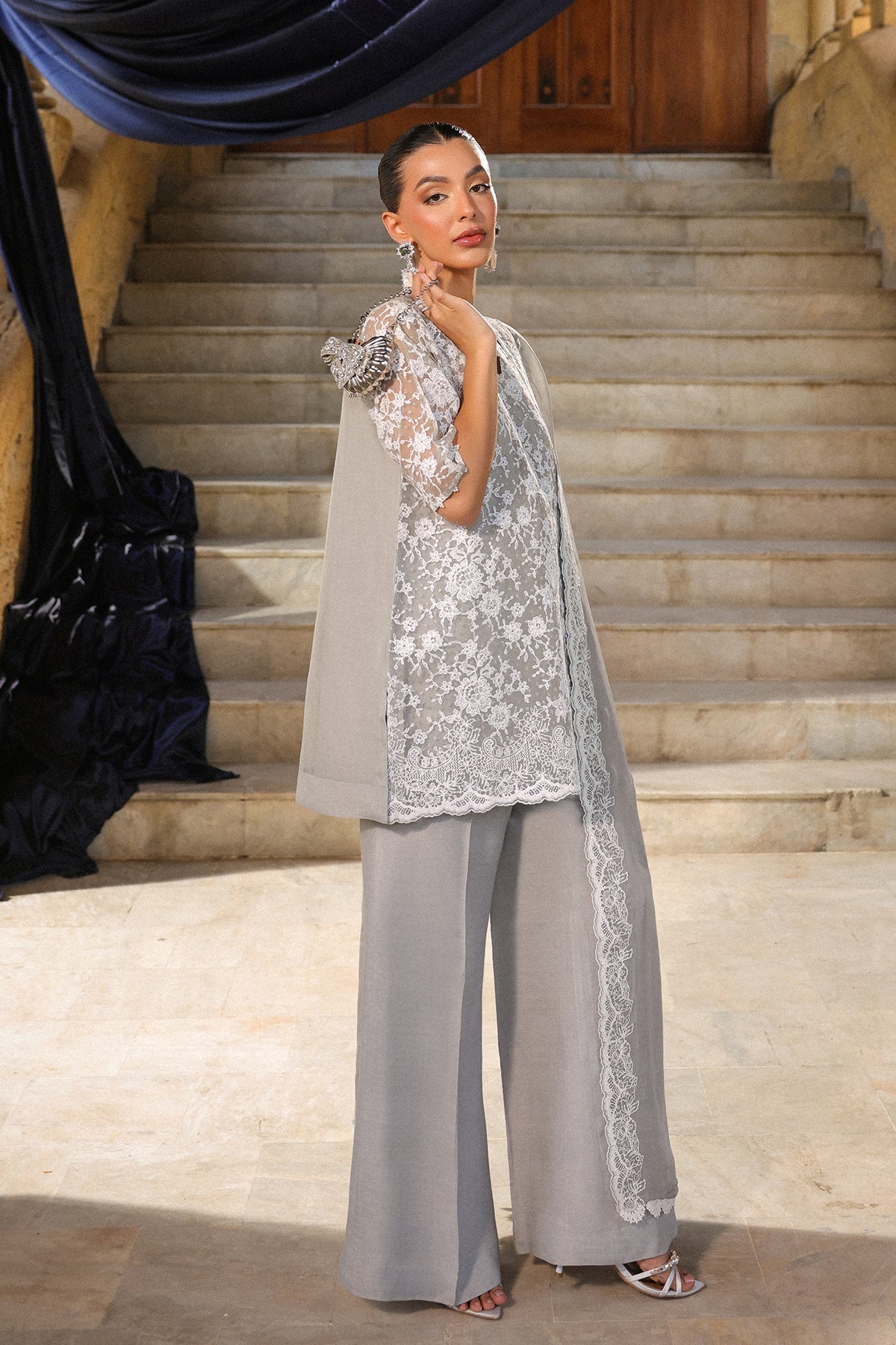 Sahar | Luxury Pret 25 | Moonlight Shimmer, image 4