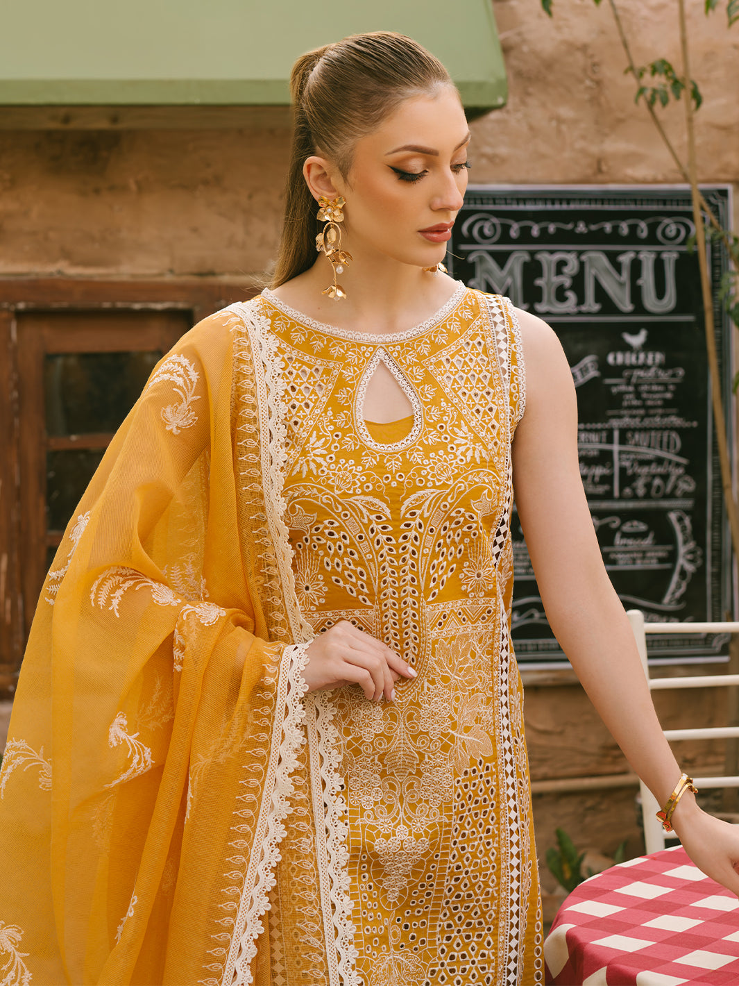 Mahnur | Mahrukh Eid Edit 24 | SUNFLOWER -  Mahnur Luxury - Original Designer Dress - House of Maryam