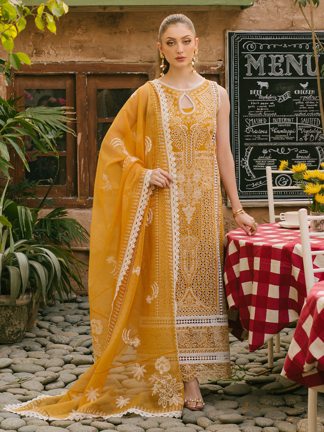 Mahnur | Mahrukh Eid Edit 24 | SUNFLOWER by Designer Mahnur - House of Maryam - Pakistani Designer Ethnic Wear in {{ shop.shopifyCountryName }}