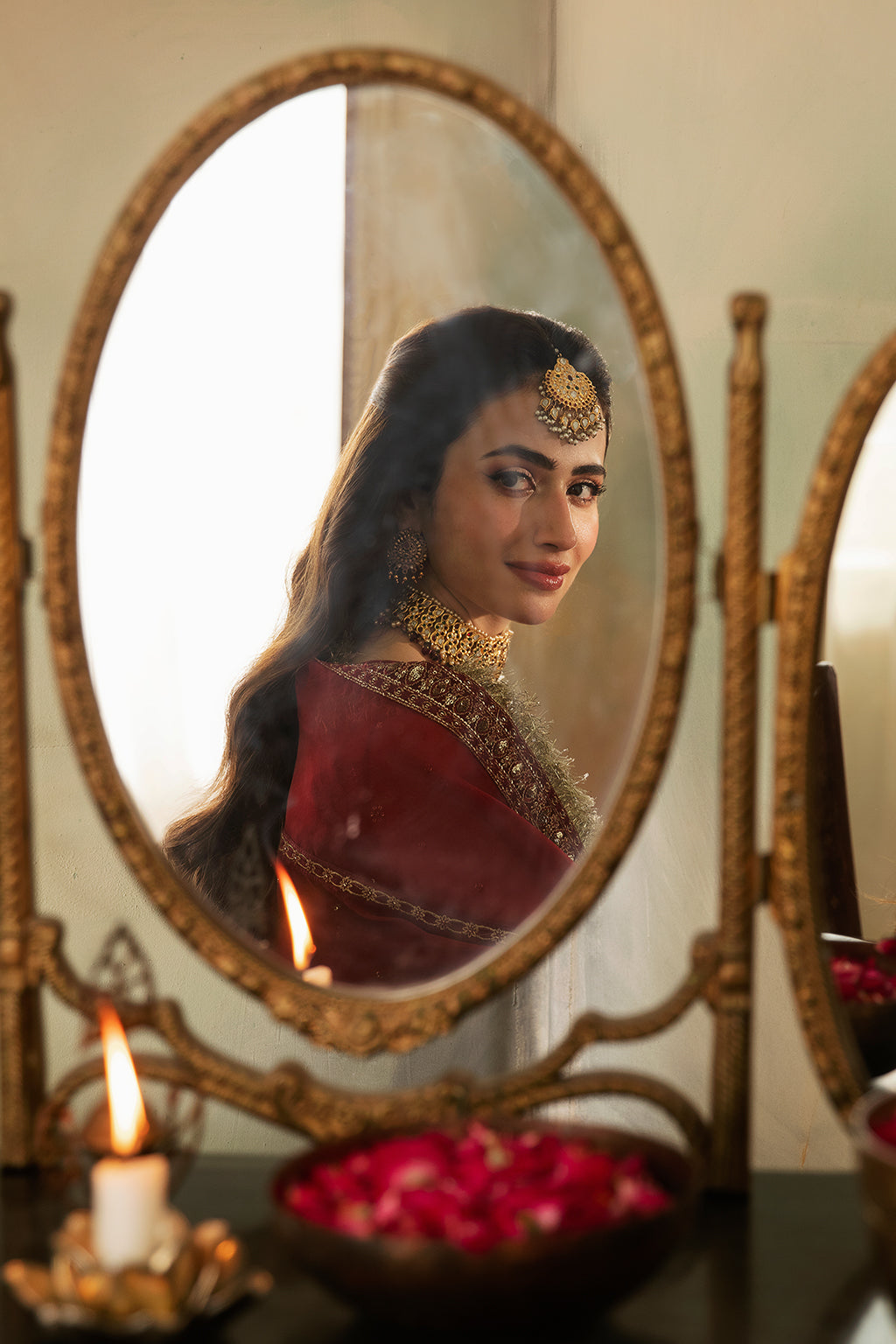 Saad Shaikh | Elana Wedding Formals |  Cerise -  Saad Shaikh Ladies Clothes - Original Designer Dress - House of Maryam