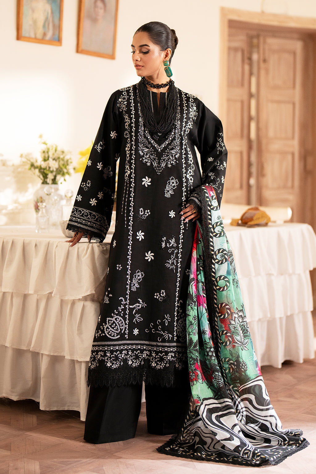Saad Shaikh | Lumiere Winter | D-06 Seina by Designer Saad Shaikh - House of Maryam - Pakistani Designer Ethnic Wear in {{ shop.shopifyCountryName }}