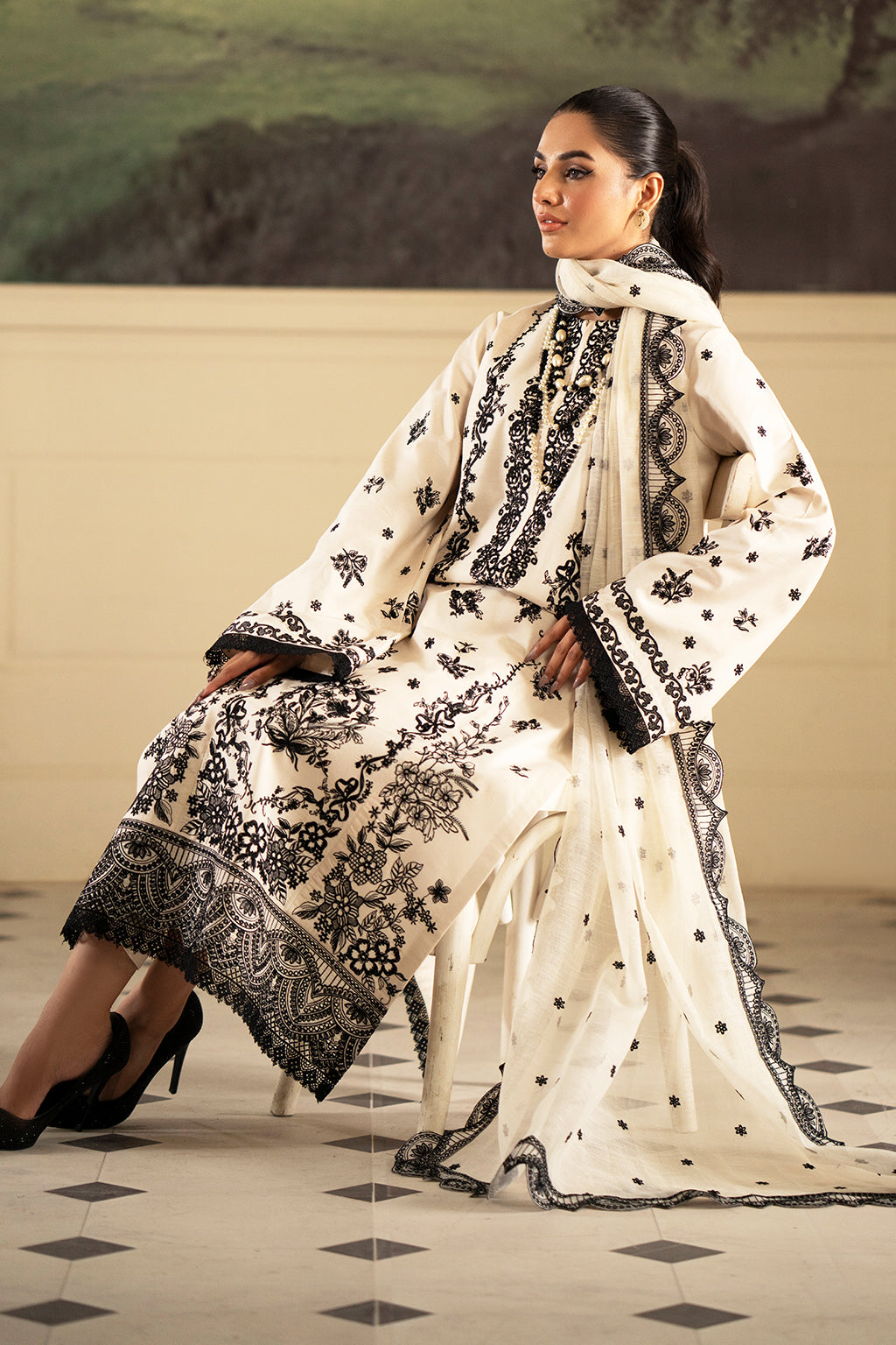 Saad Shaikh | Lumiere Winter |  D-05 Stellaire -  Saad Shaikh Ladies Clothes - Original Designer Dress - House of Maryam