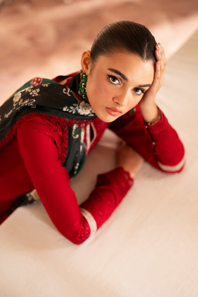 Saad Shaikh | Lumiere Winter |  D-07 Coral -  Saad Shaikh Ladies Clothes - Original Designer Dress - House of Maryam