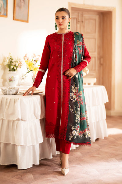 Saad Shaikh | Lumiere Winter |  D-07 Coral -  Saad Shaikh Ladies Clothes - Original Designer Dress - House of Maryam