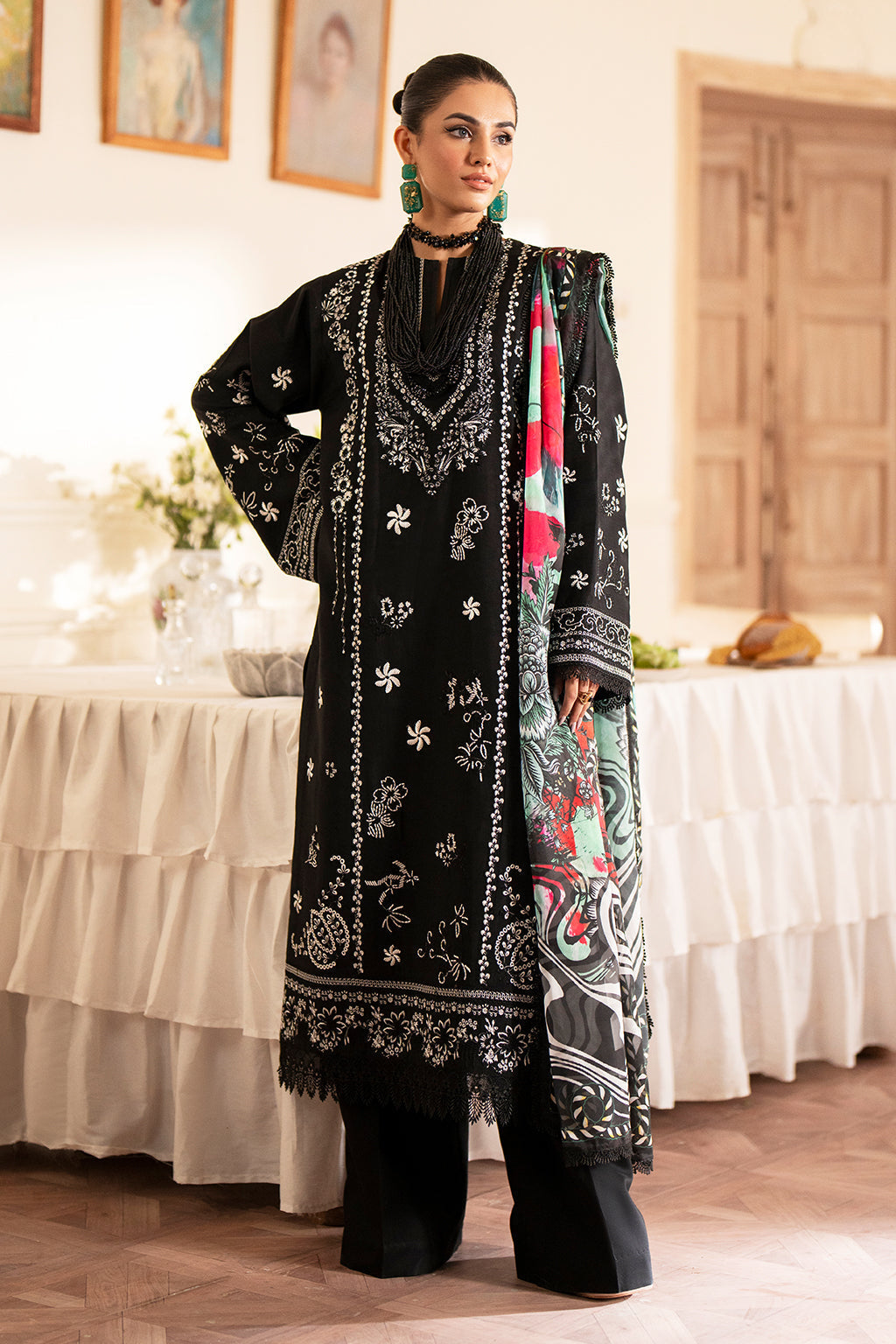 Saad Shaikh | Lumiere Winter | D-06 Seina by Designer Saad Shaikh - House of Maryam - Pakistani Designer Ethnic Wear in {{ shop.shopifyCountryName }}