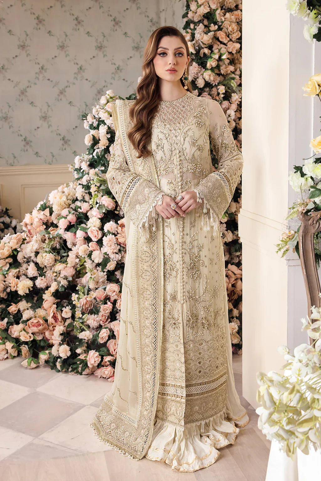 Saad Shaikh | Panache Luxury Chiffon 24 | Noor e Jaan by Designer Saad Shaikh - House of Maryam - Pakistani Designer Ethnic Wear in {{ shop.shopifyCountryName }}