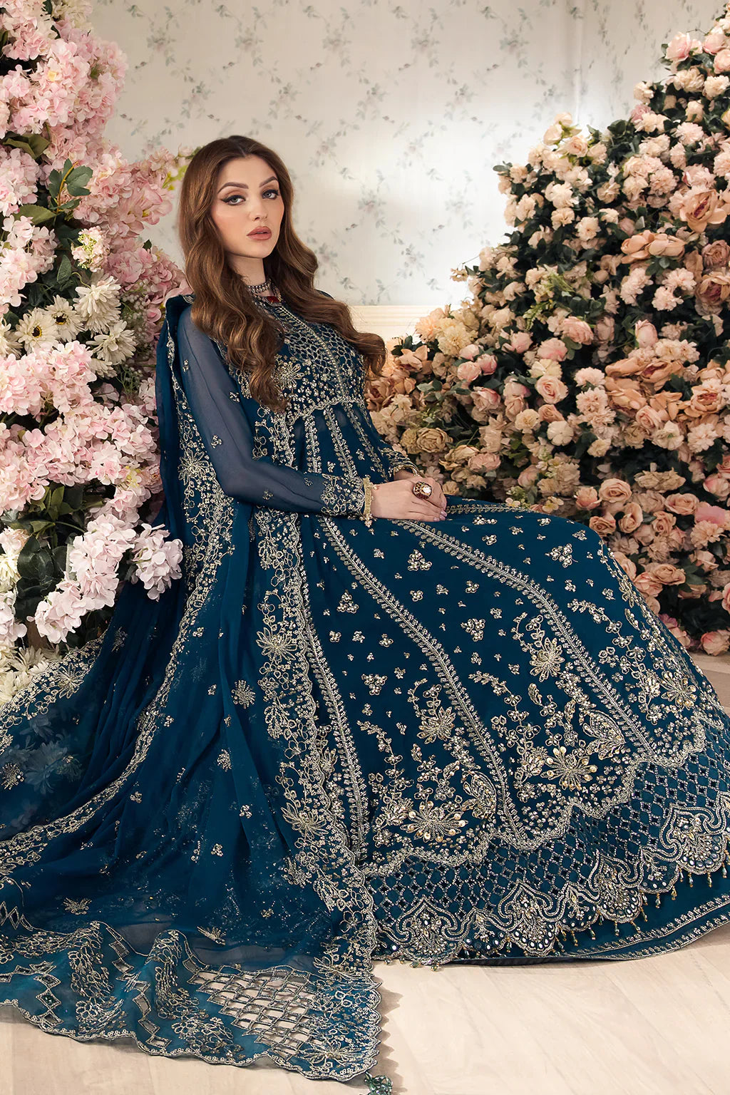Saad Shaikh | Panache Luxury Chiffon 24 | Yumna by Designer Saad Shaikh - House of Maryam - Pakistani Designer Ethnic Wear in {{ shop.shopifyCountryName }}