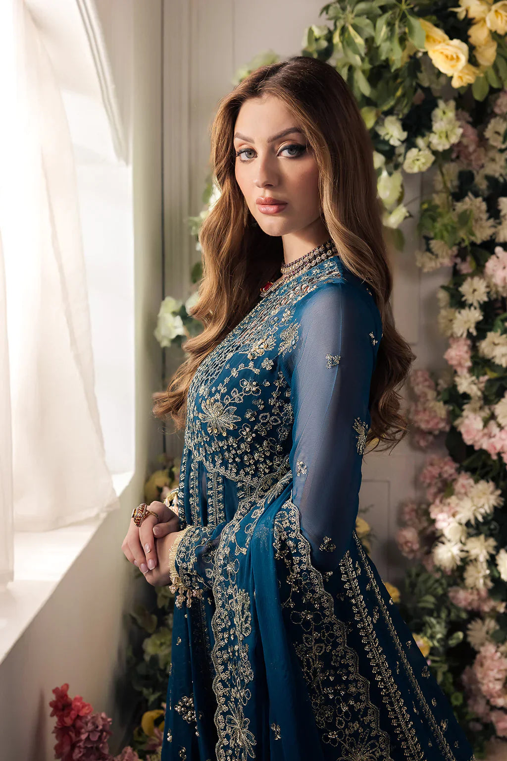 Saad Shaikh | Panache Luxury Chiffon 24 | Yumna by Designer Saad Shaikh - House of Maryam - Pakistani Designer Ethnic Wear in {{ shop.shopifyCountryName }}