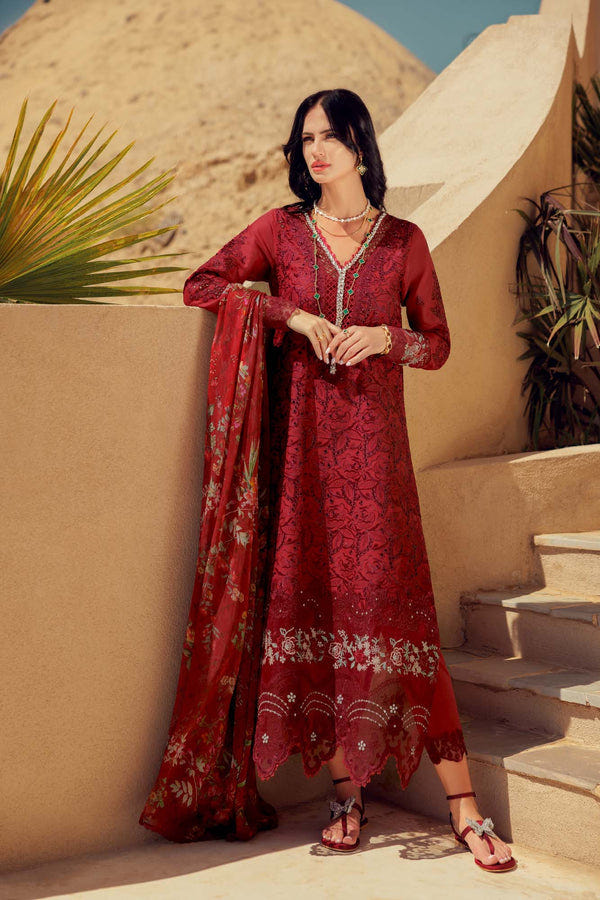 Noor by Saadia Asad | Eid Laserkari Lawn 24 | D1 -  Noor by Saadia Asad Luxury - Original Designer Dress - House of Maryam