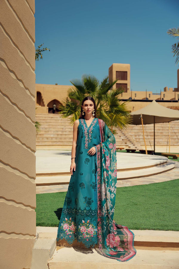 Noor by Saadia Asad | Eid Laserkari Lawn 24 | D4 -  Noor by Saadia Asad Luxury - Original Designer Dress - House of Maryam