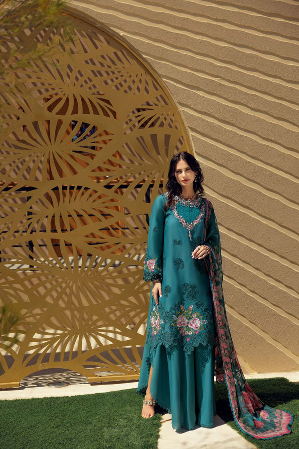 Noor by Saadia Asad | Eid Laserkari Lawn 24 | D4 -  Noor by Saadia Asad Luxury - Original Designer Dress - House of Maryam