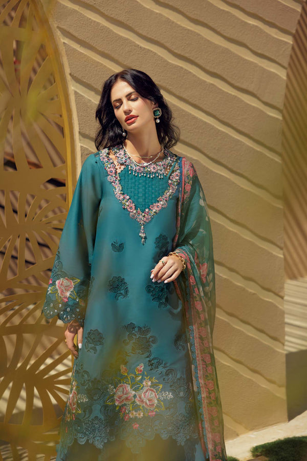 Noor by Saadia Asad | Eid Laserkari Lawn 24 | D4 by Designer Noor by Saadia Asad - House of Maryam - Pakistani Designer Ethnic Wear in {{ shop.shopifyCountryName }}