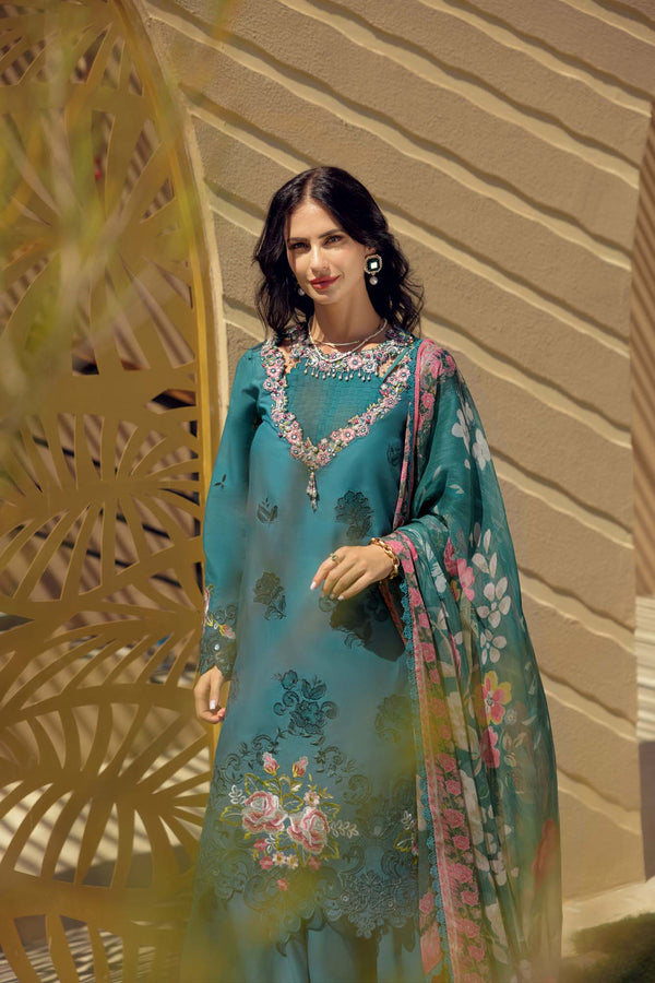 Noor by Saadia Asad | Eid Laserkari Lawn 24 | D4 -  Noor by Saadia Asad Luxury - Original Designer Dress - House of Maryam