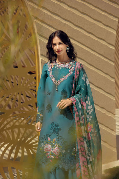 Noor by Saadia Asad | Eid Laserkari Lawn 24 | D4 -  Noor by Saadia Asad Luxury - Original Designer Dress - House of Maryam