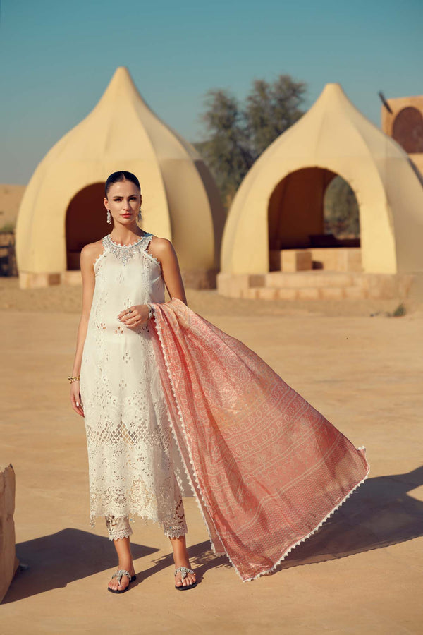 Noor by Saadia Asad | Eid Laserkari Lawn 24 | D7 -  Noor by Saadia Asad  - Original Designer Dress - House of Maryam