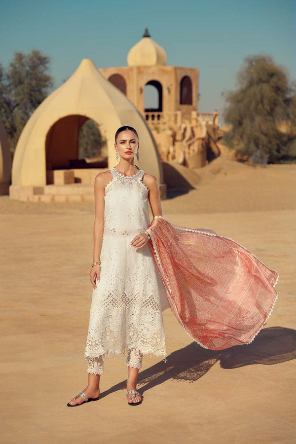 Noor by Saadia Asad | Eid Laserkari Lawn 24 | D7 -  Noor by Saadia Asad  - Original Designer Dress - House of Maryam