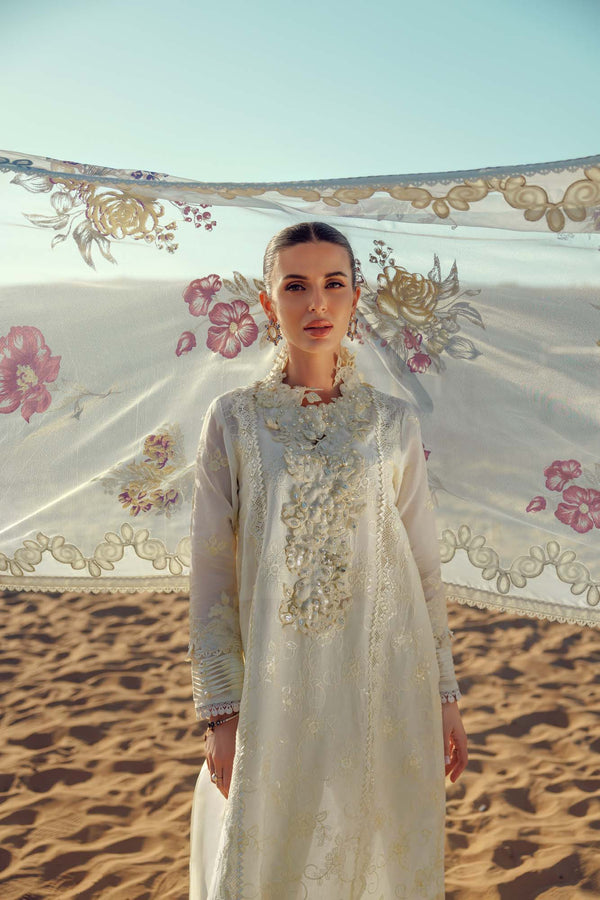 Noor by Saadia Asad | Eid Laserkari Lawn 24 | D2 -  Noor by Saadia Asad Luxury - Original Designer Dress - House of Maryam