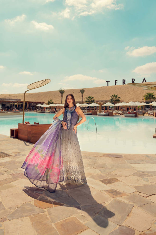 Noor by Saadia Asad | Eid Laserkari Lawn 24 | D3 -  Noor by Saadia Asad Luxury - Original Designer Dress - House of Maryam