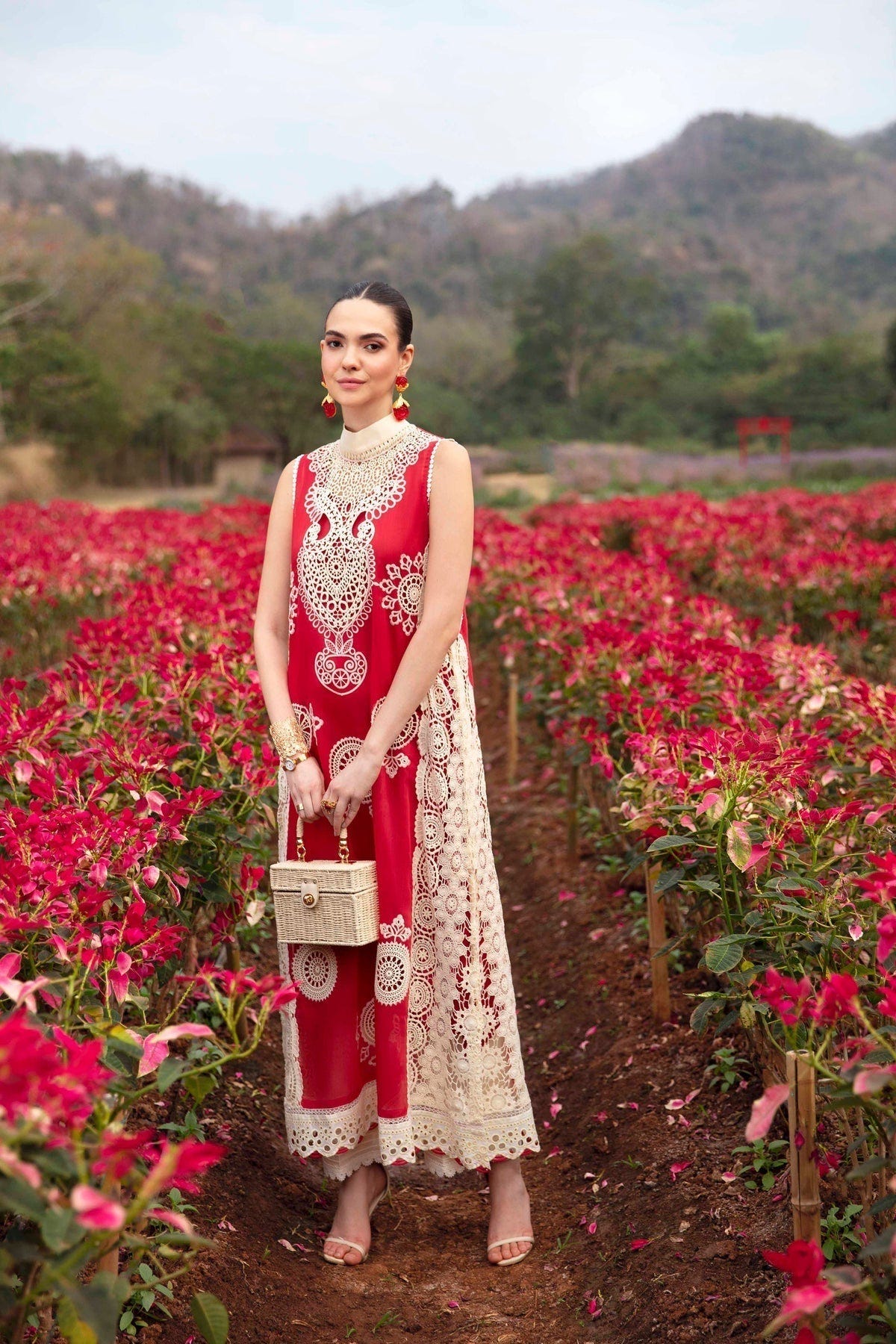 Sable Vogue | Luxury Lawn 24 | Carnelian -  Sable Vogue Luxury - Original Designer Dress - House of Maryam