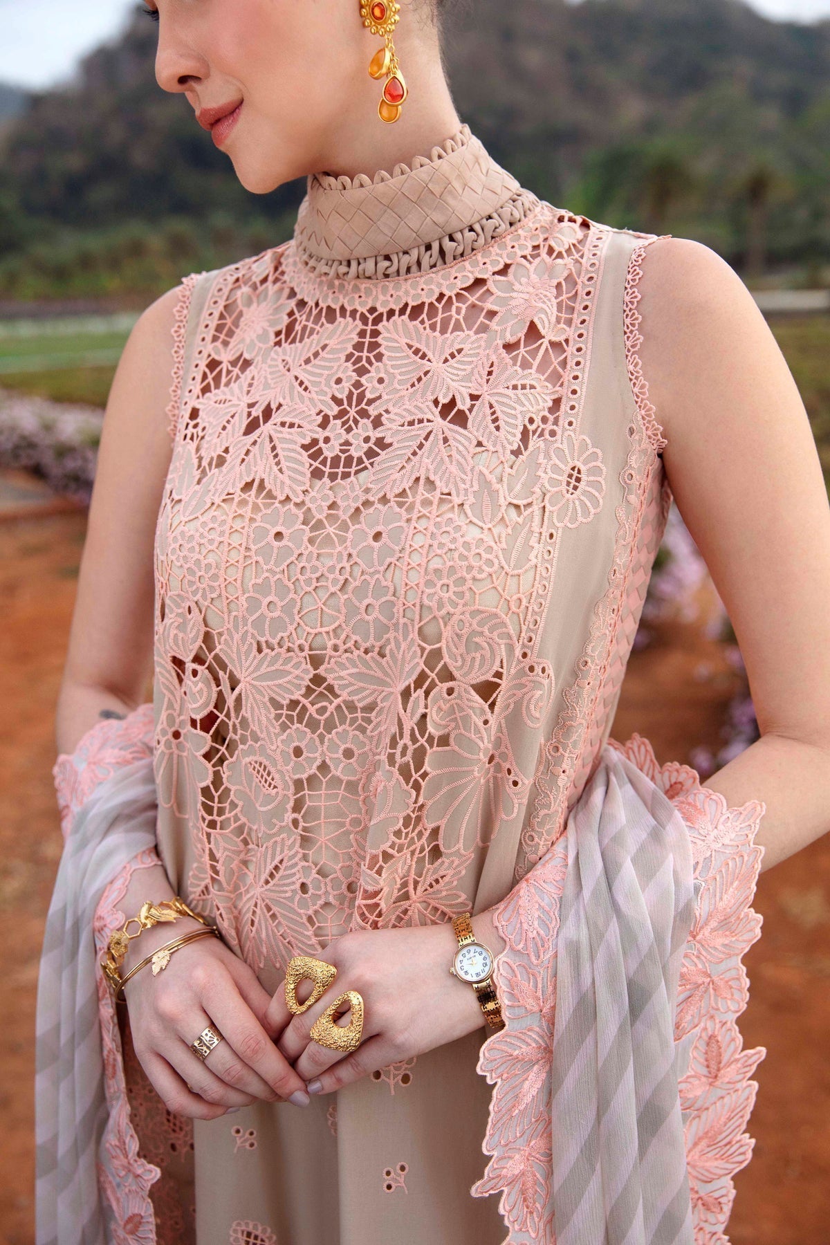 Sable Vogue | Luxury Lawn 24 | Clara -  Sable Vogue Luxury - Original Designer Dress - House of Maryam