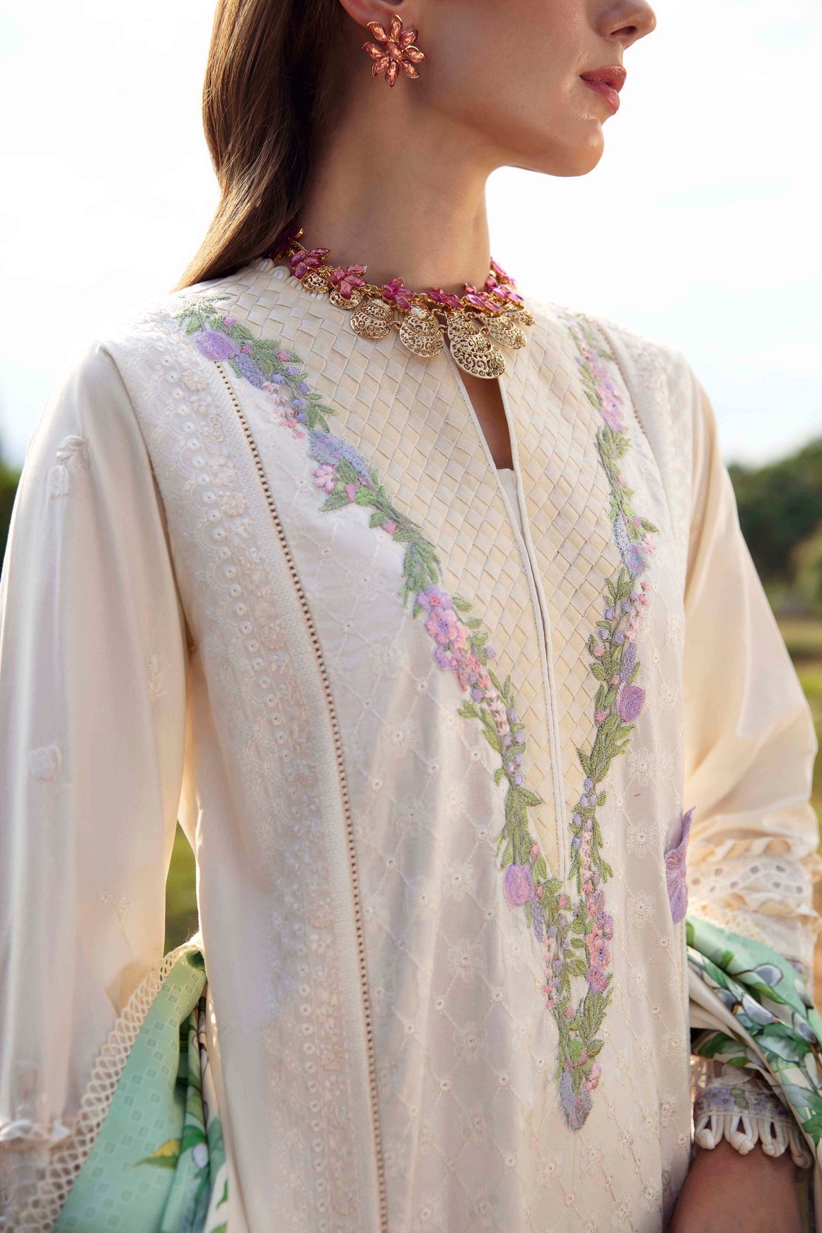 Sable Vogue | Luxury Lawn 24 | Ivy -  Sable Vogue Luxury - Original Designer Dress - House of Maryam