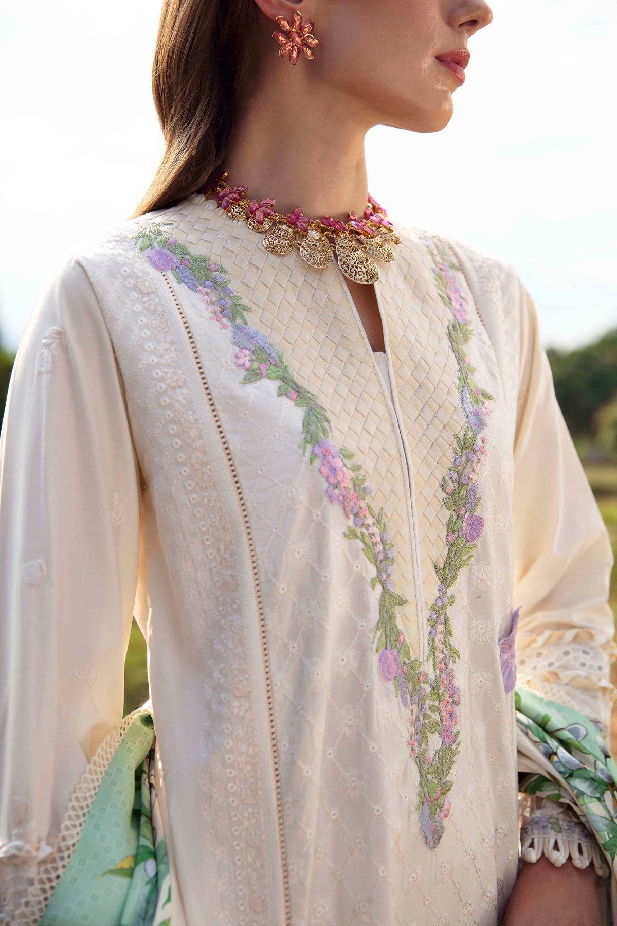 Sable Vogue | Luxury Lawn 24 | Ivy by Designer Sable Vogue - House of Maryam - Pakistani Designer Ethnic Wear in {{ shop.shopifyCountryName }}