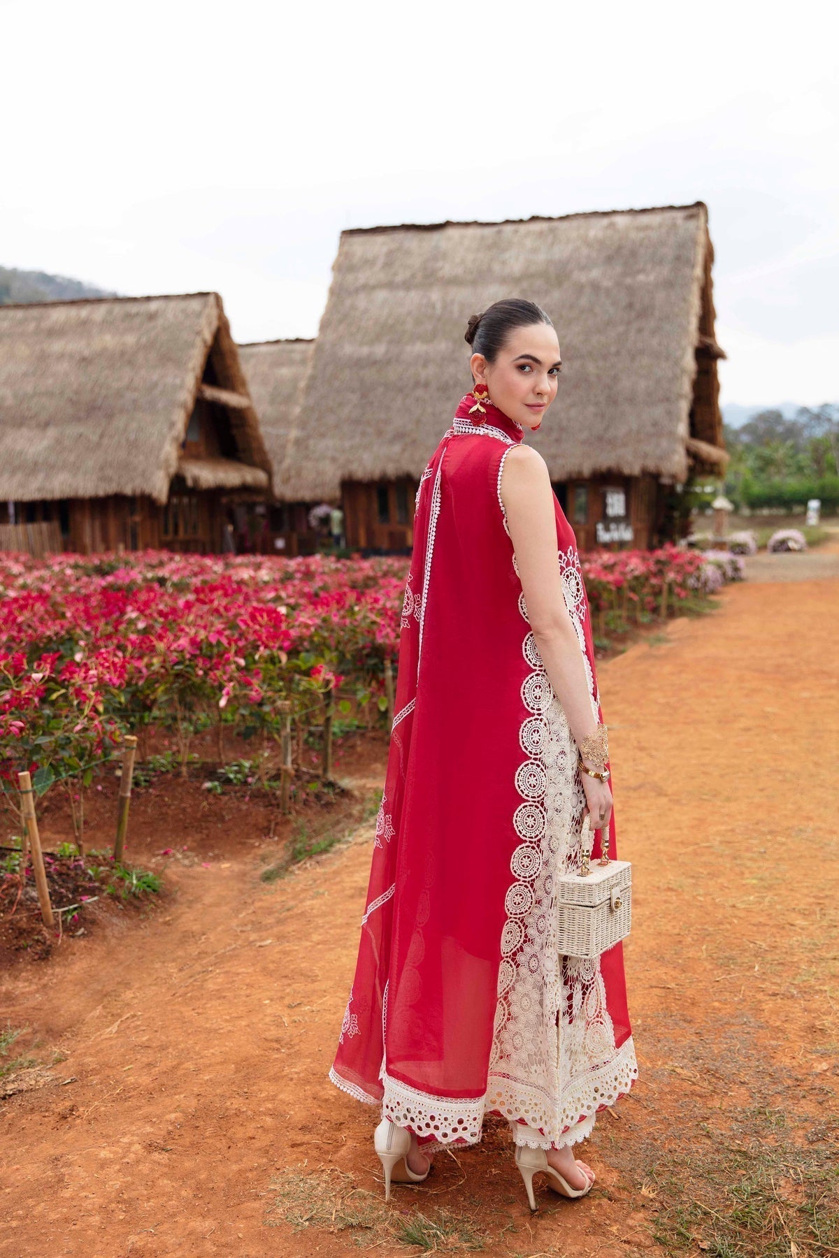 Sable Vogue | Luxury Lawn 24 | Carnelian -  Sable Vogue Luxury - Original Designer Dress - House of Maryam