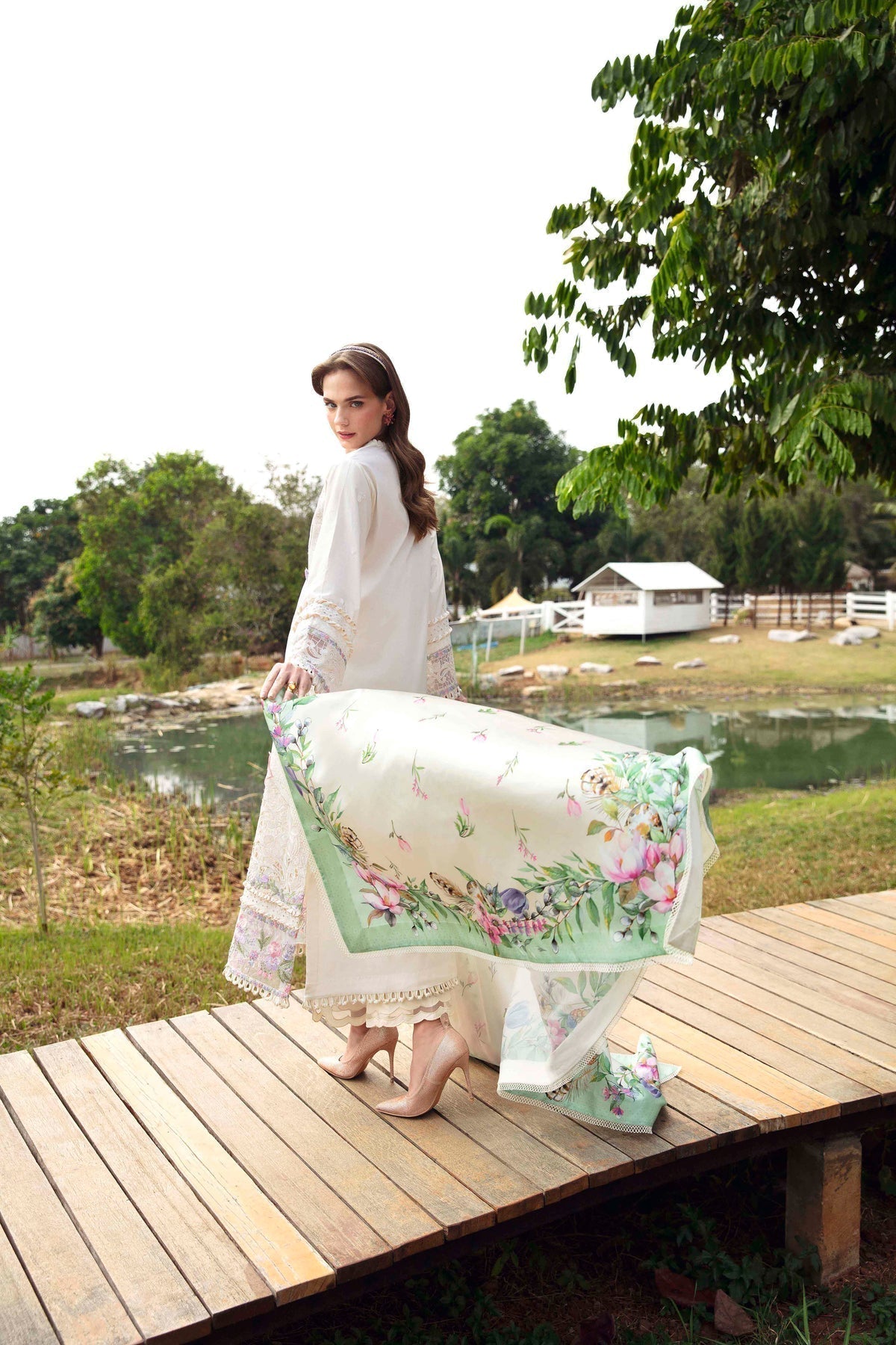 Sable Vogue | Luxury Lawn 24 | Ivy -  Sable Vogue Luxury - Original Designer Dress - House of Maryam
