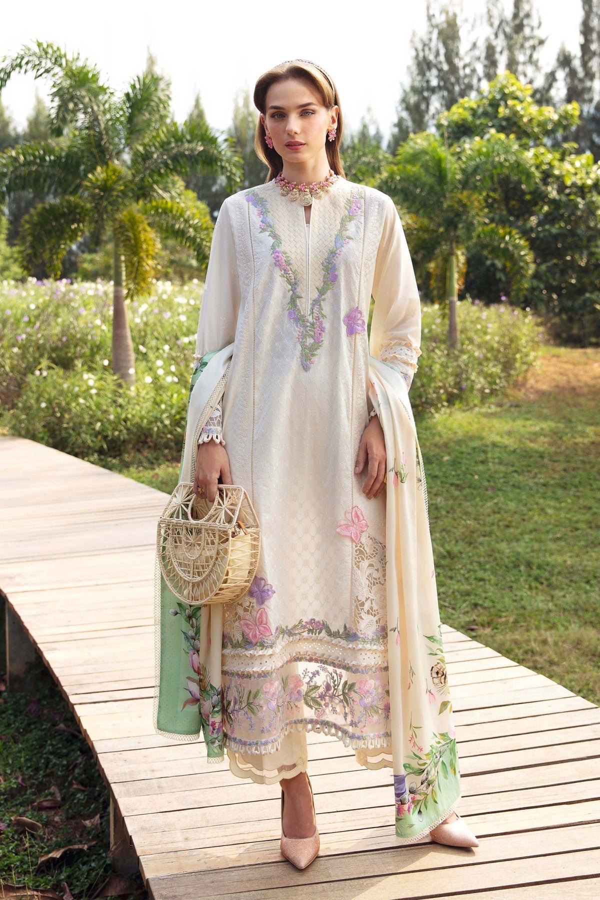 Sable Vogue | Luxury Lawn 24 | Ivy -  Sable Vogue Luxury - Original Designer Dress - House of Maryam