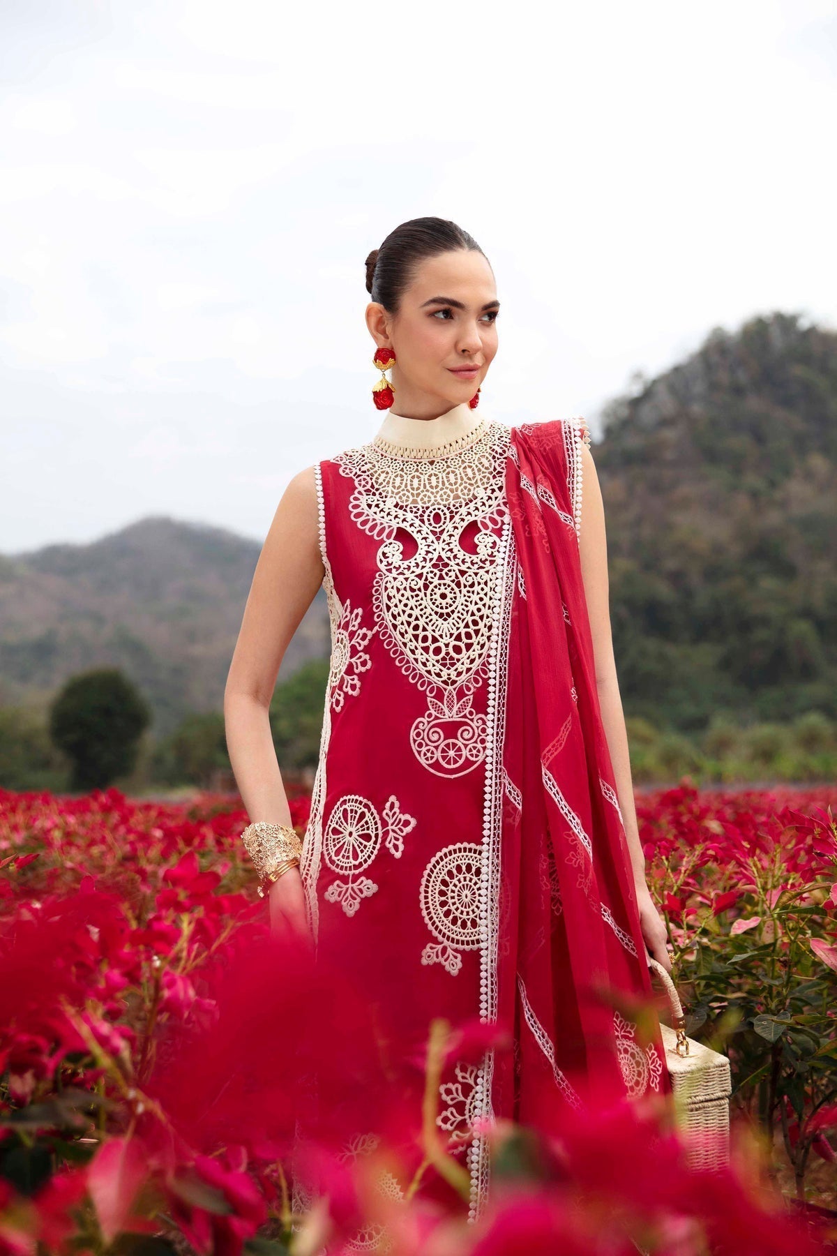 Sable Vogue | Luxury Lawn 24 | Carnelian by Designer Sable Vogue - House of Maryam - Pakistani Designer Ethnic Wear in {{ shop.shopifyCountryName }}