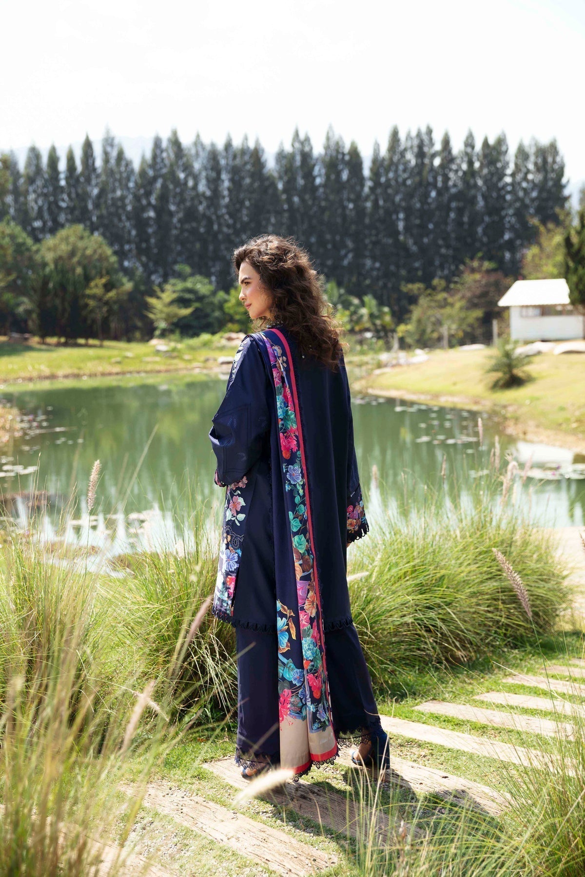 Sable Vogue | Luxury Lawn 24 | Blossom -  Sable Vogue Luxury - Original Designer Dress - House of Maryam