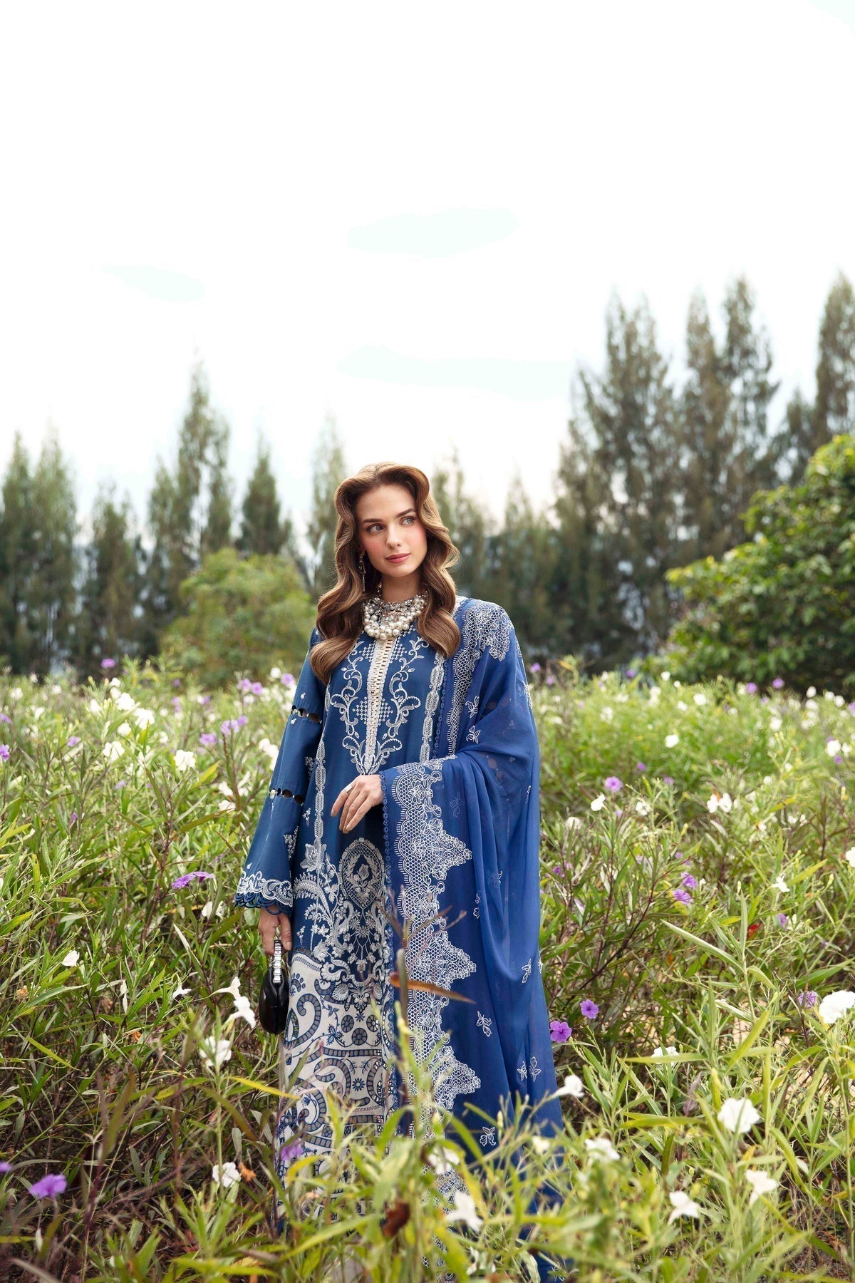 Sable Vogue | Luxury Lawn 24 | Afina -  Sable Vogue Luxury - Original Designer Dress - House of Maryam