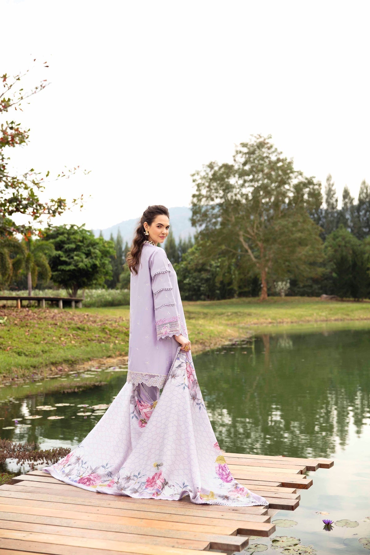 Sable Vogue | Luxury Lawn 24 | Aster -  Sable Vogue Luxury - Original Designer Dress - House of Maryam