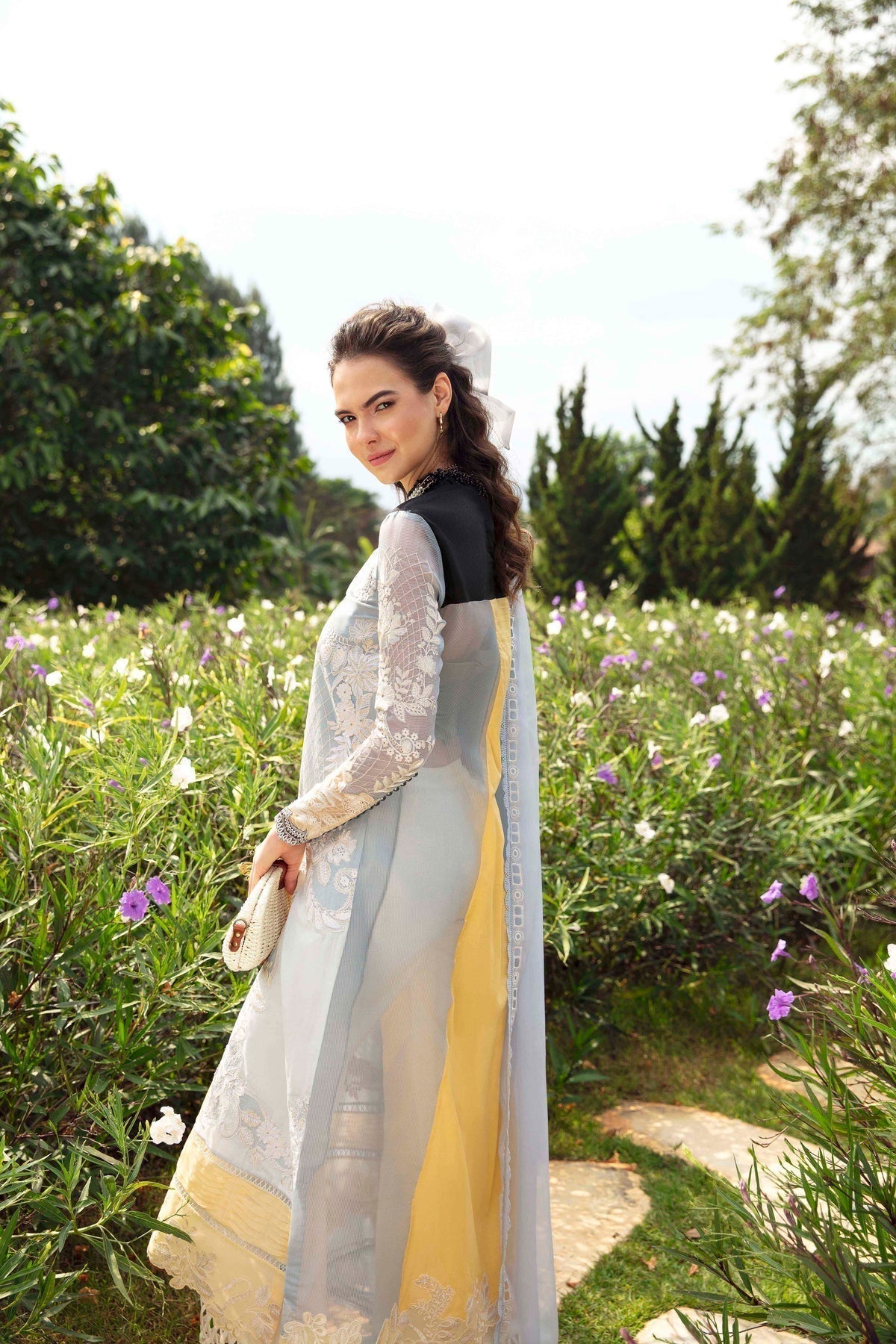 Sable Vogue | Luxury Lawn 24 | Leena -  Sable Vogue Luxury - Original Designer Dress - House of Maryam