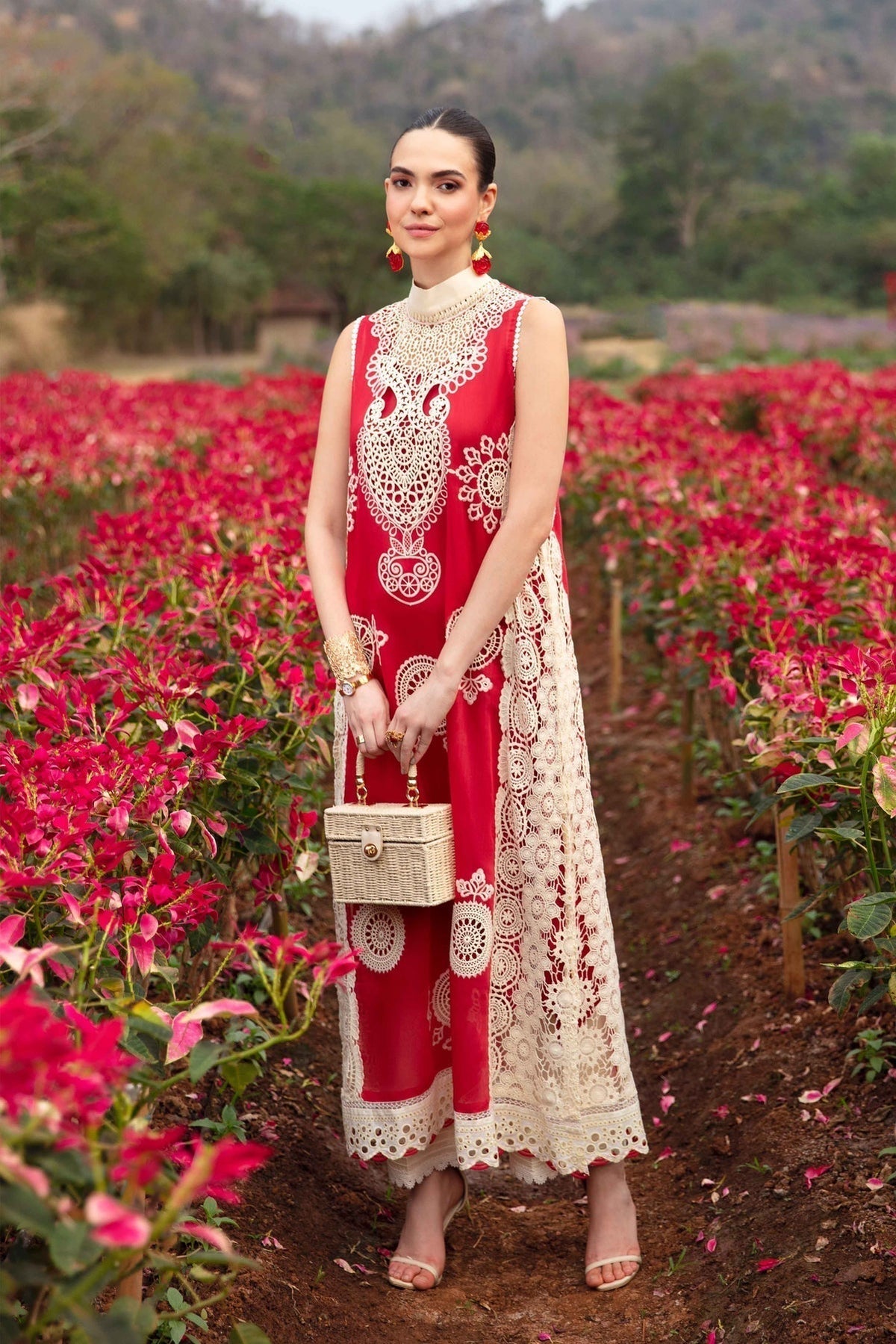 Sable Vogue | Luxury Lawn 24 | Carnelian -  Sable Vogue Luxury - Original Designer Dress - House of Maryam