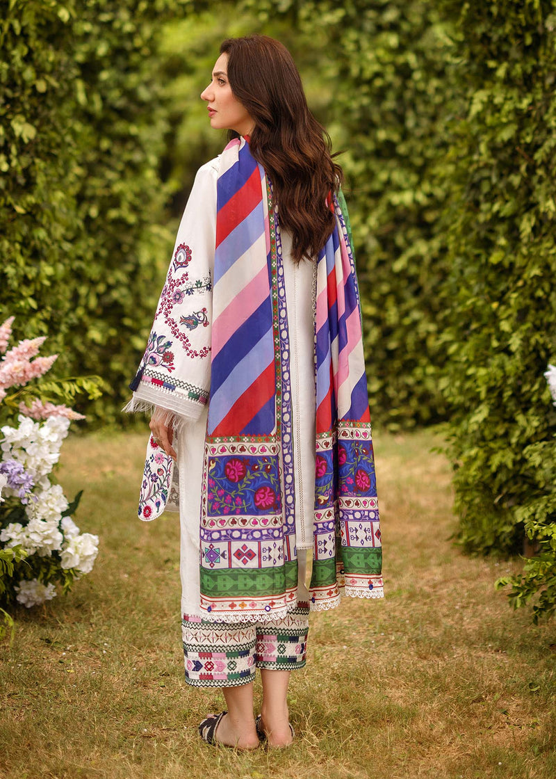 Sadaf Fawad Khan | Lawn 24 | Suzani (A) by Designer Sadaf Fawad Khan - House of Maryam - Pakistani Designer Ethnic Wear in {{ shop.shopifyCountryName }}