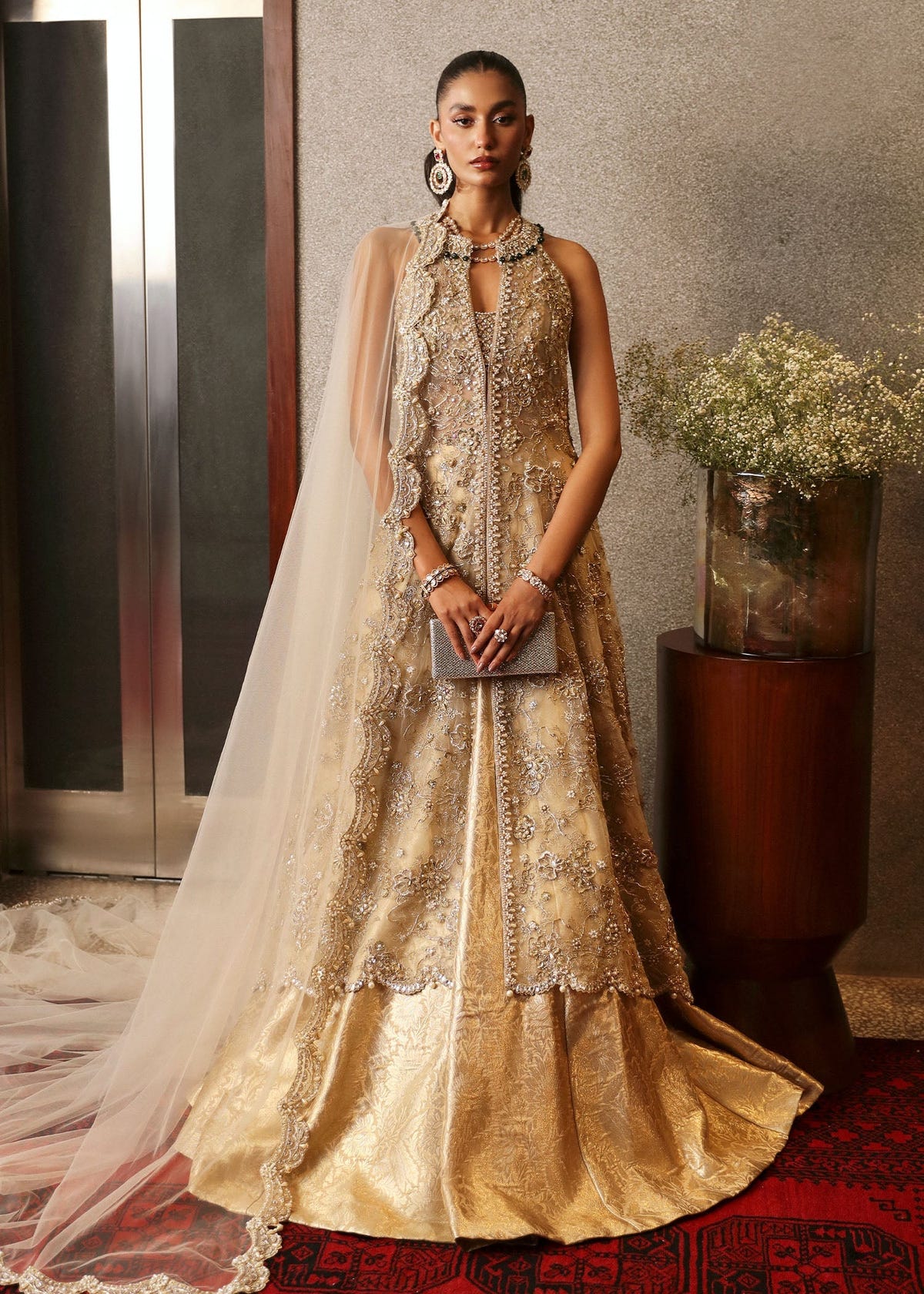 Sadaf Fawad Khan | Late Checkout at the Fred | Afra -  Sadaf Fawad Khan Ladies Clothes - Original Designer Dress - House of Maryam