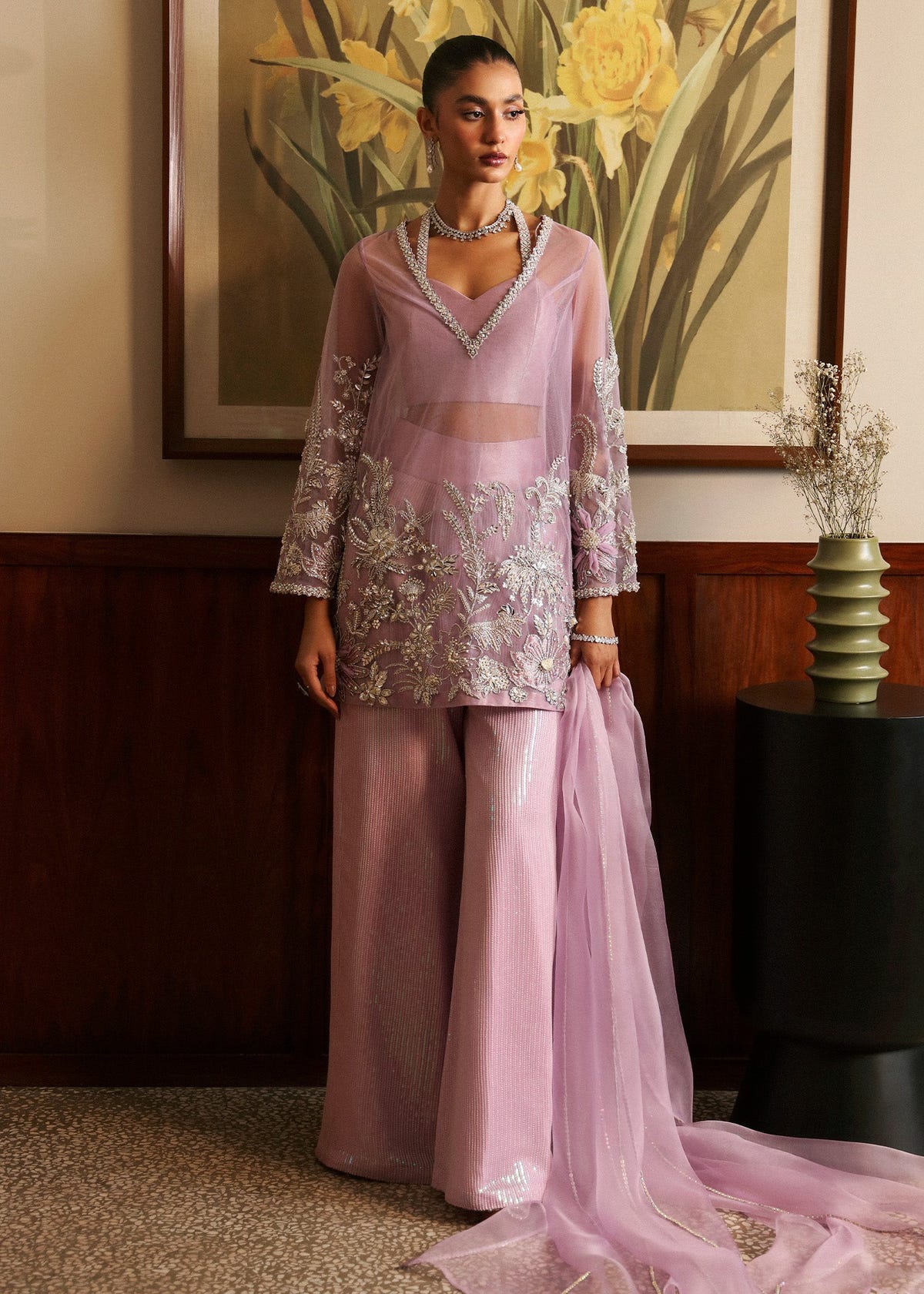 Sadaf Fawad Khan | Late Checkout at the Fred | Purple Charm -  Sadaf Fawad Khan Ladies Clothes - Original Designer Dress - House of Maryam
