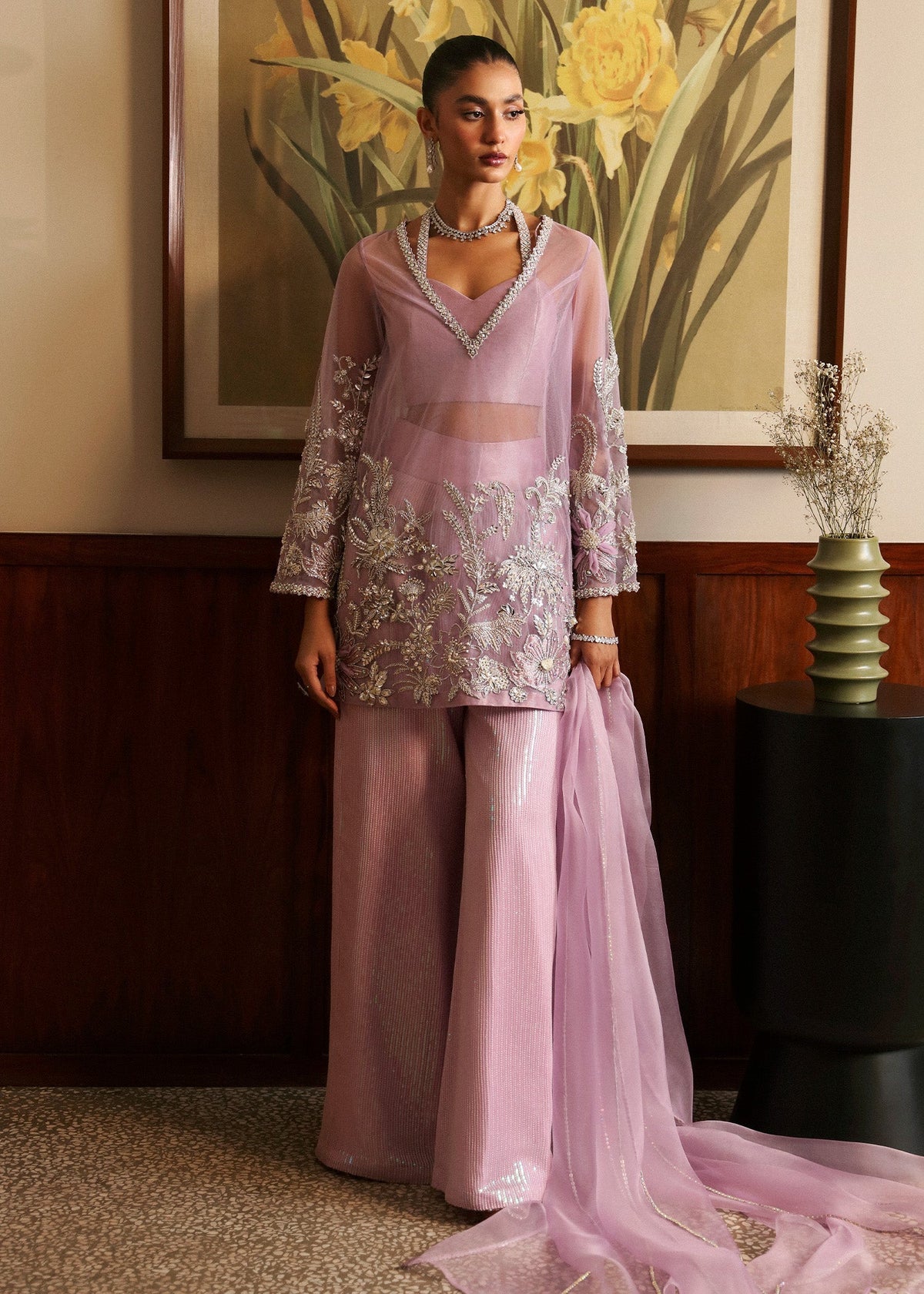 Sadaf Fawad Khan | Late Checkout at the Fred | Purple Charm -  Sadaf Fawad Khan Ladies Clothes - Original Designer Dress - House of Maryam