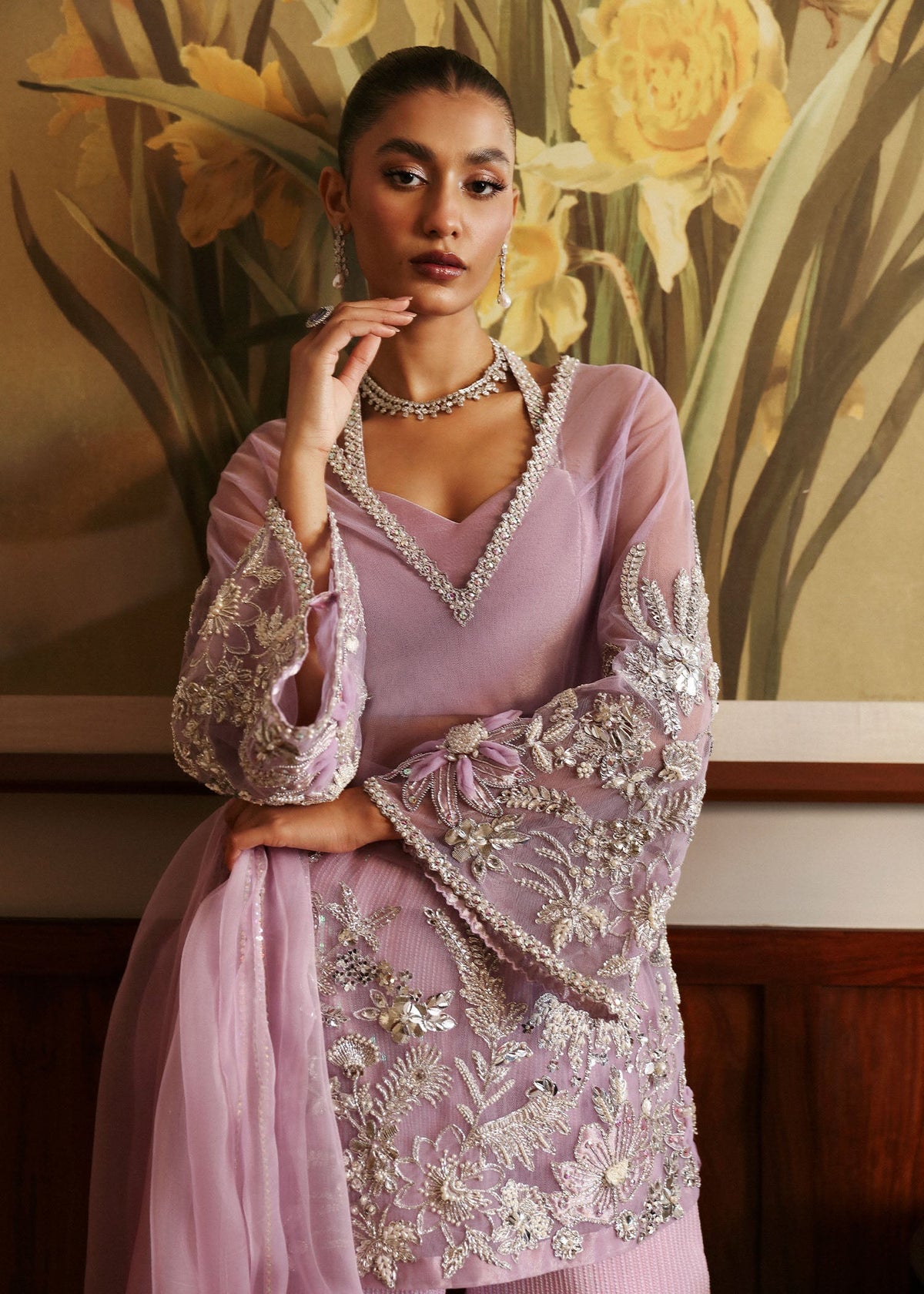 Sadaf Fawad Khan | Late Checkout at the Fred | Purple Charm -  Sadaf Fawad Khan Ladies Clothes - Original Designer Dress - House of Maryam