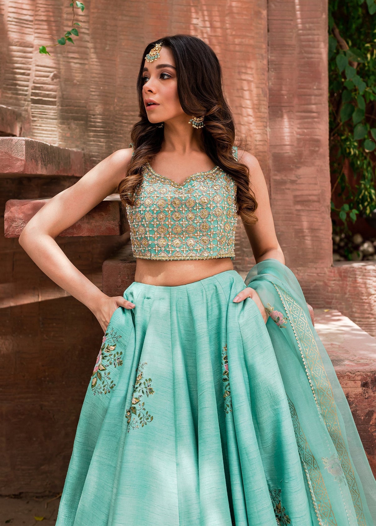Sadaf Fawad Khan | Zinnia Festive Formals | Firuzeh -  Sadaf Fawad Khan Formal - Original Designer Dress - House of Maryam