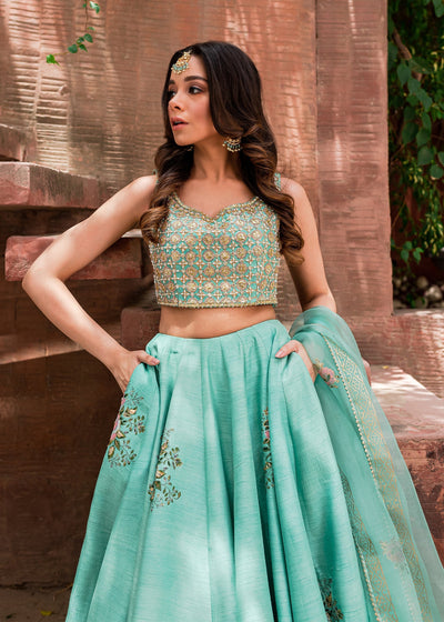 Sadaf Fawad Khan | Zinnia Festive Formals | Firuzeh -  Sadaf Fawad Khan Formal - Original Designer Dress - House of Maryam
