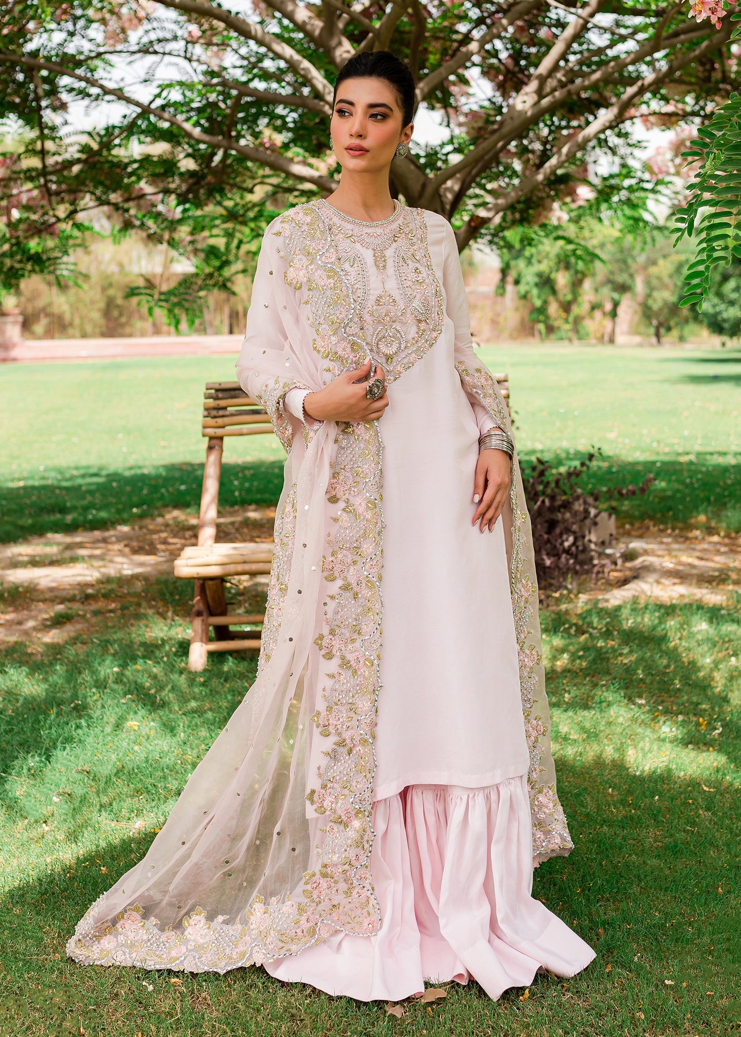 Sadaf Fawad Khan | Zinnia Festive Formals | Mehr by Designer Sadaf Fawad Khan - House of Maryam - Pakistani Designer Ethnic Wear in {{ shop.shopifyCountryName }}