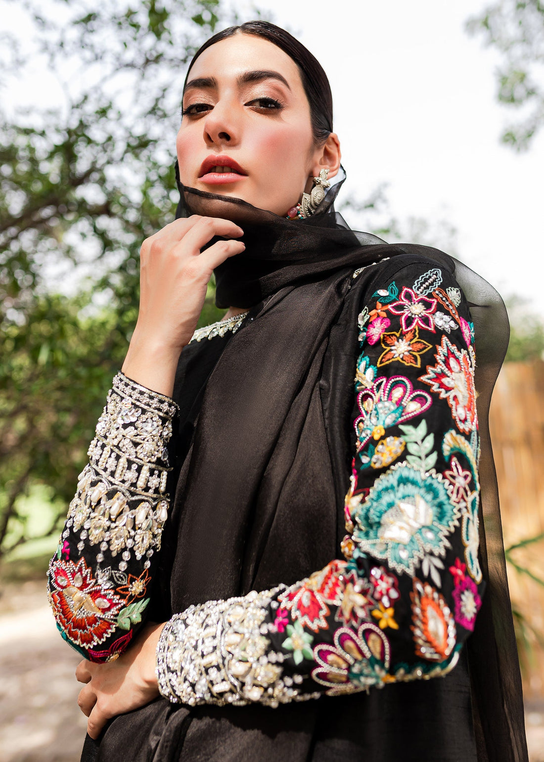 Sadaf Fawad Khan | Zinnia Festive Formals | Parisa by Designer Sadaf Fawad Khan - House of Maryam - Pakistani Designer Ethnic Wear in {{ shop.shopifyCountryName }}