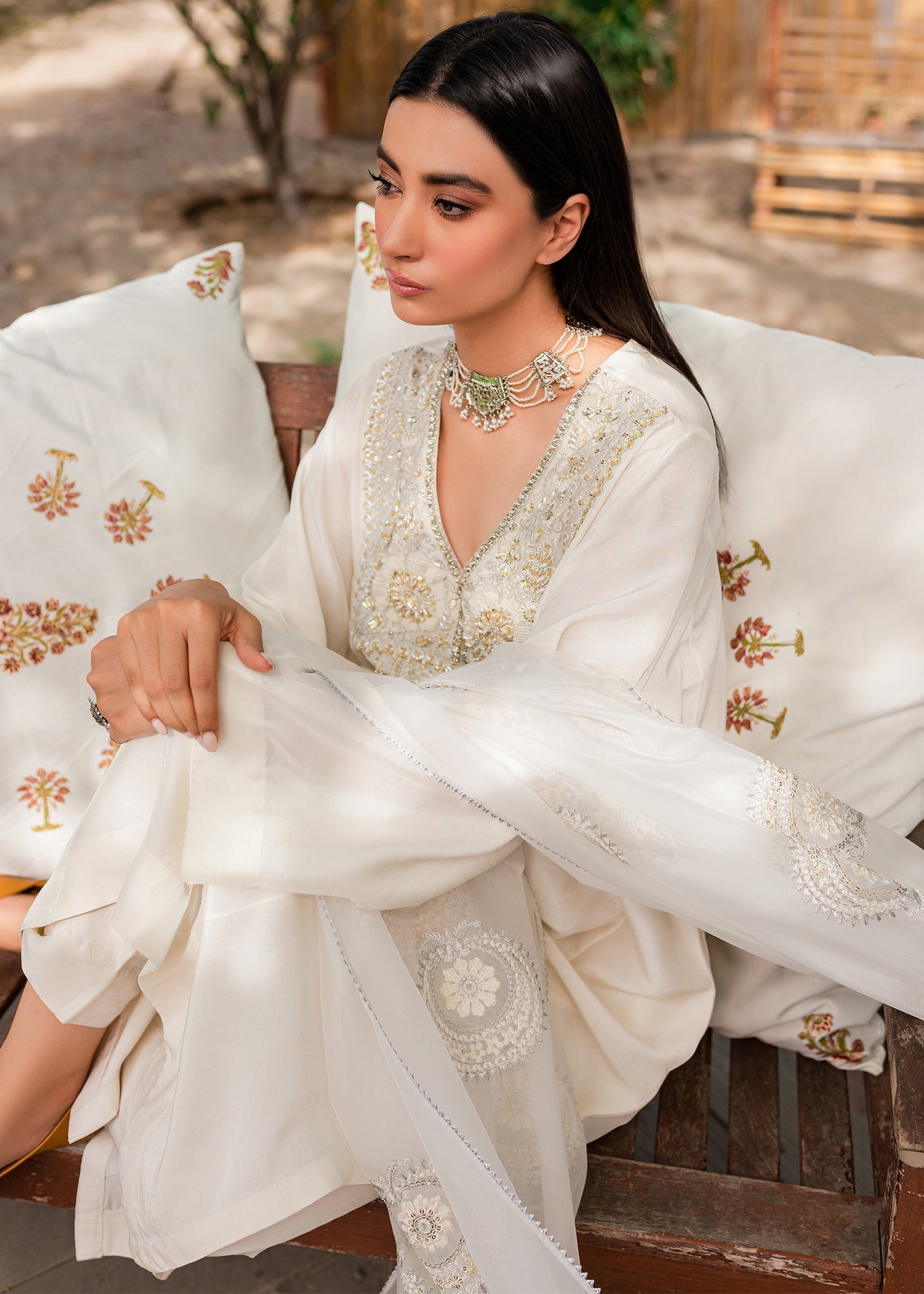 Sadaf Fawad Khan | Zinnia Festive Formals | Nysa by Designer Sadaf Fawad Khan - House of Maryam - Pakistani Designer Ethnic Wear in {{ shop.shopifyCountryName }}