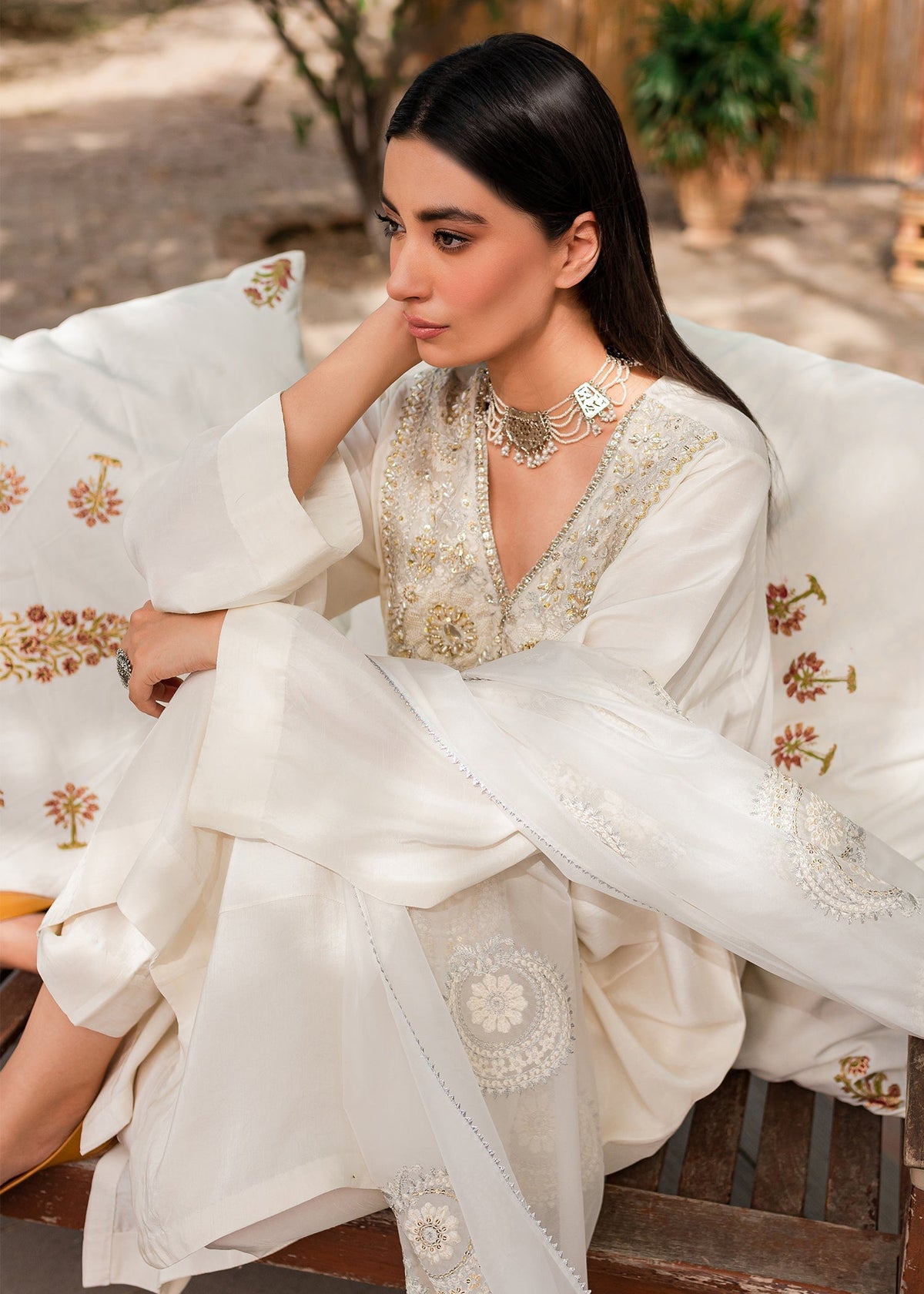 Sadaf Fawad Khan | Zinnia Festive Formals | Aynur -  Sadaf Fawad Khan Formal - Original Designer Dress - House of Maryam