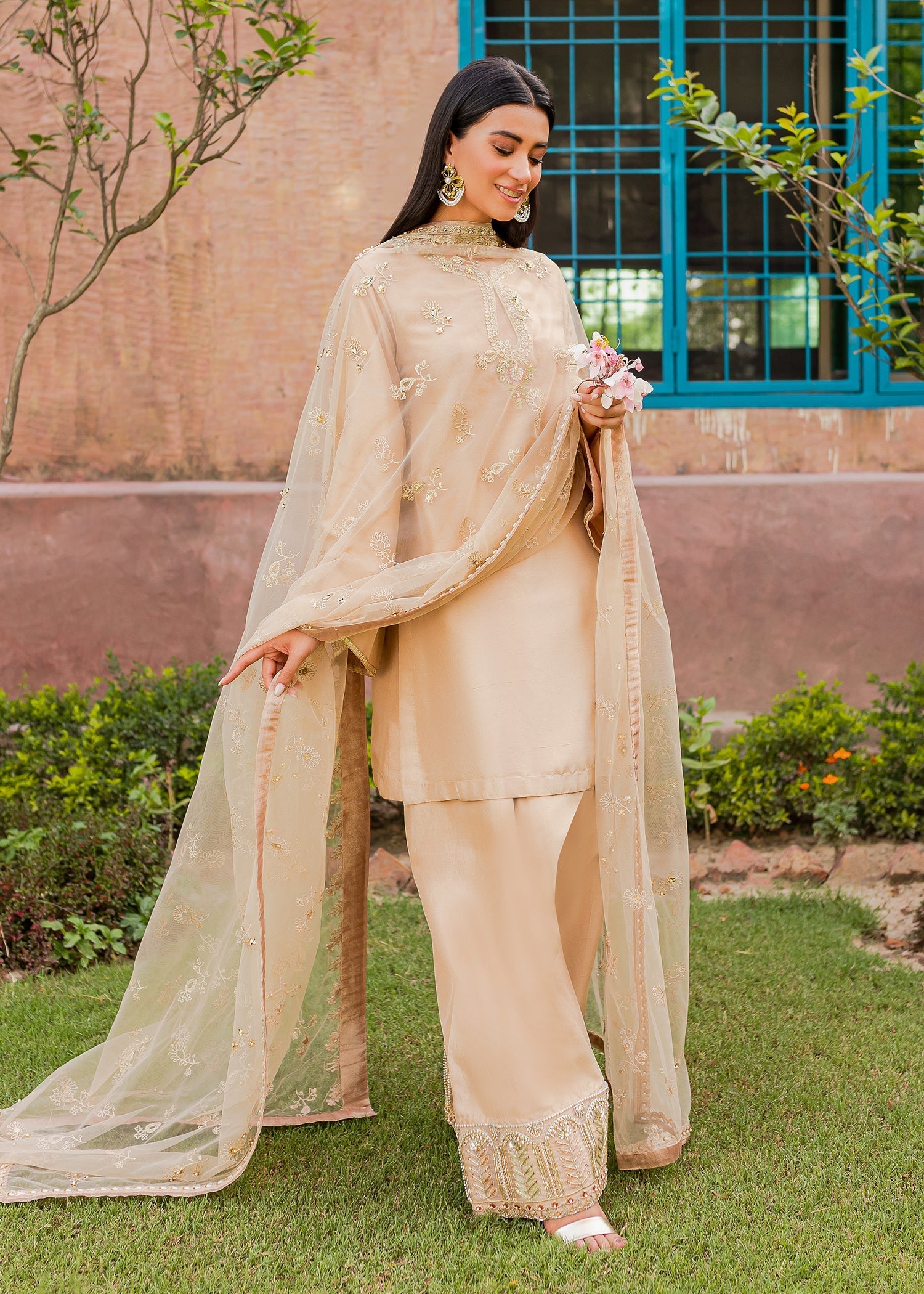 Sadaf Fawad Khan | Zinnia Festive Formals | Freya by Designer Sadaf Fawad Khan - House of Maryam - Pakistani Designer Ethnic Wear in {{ shop.shopifyCountryName }}